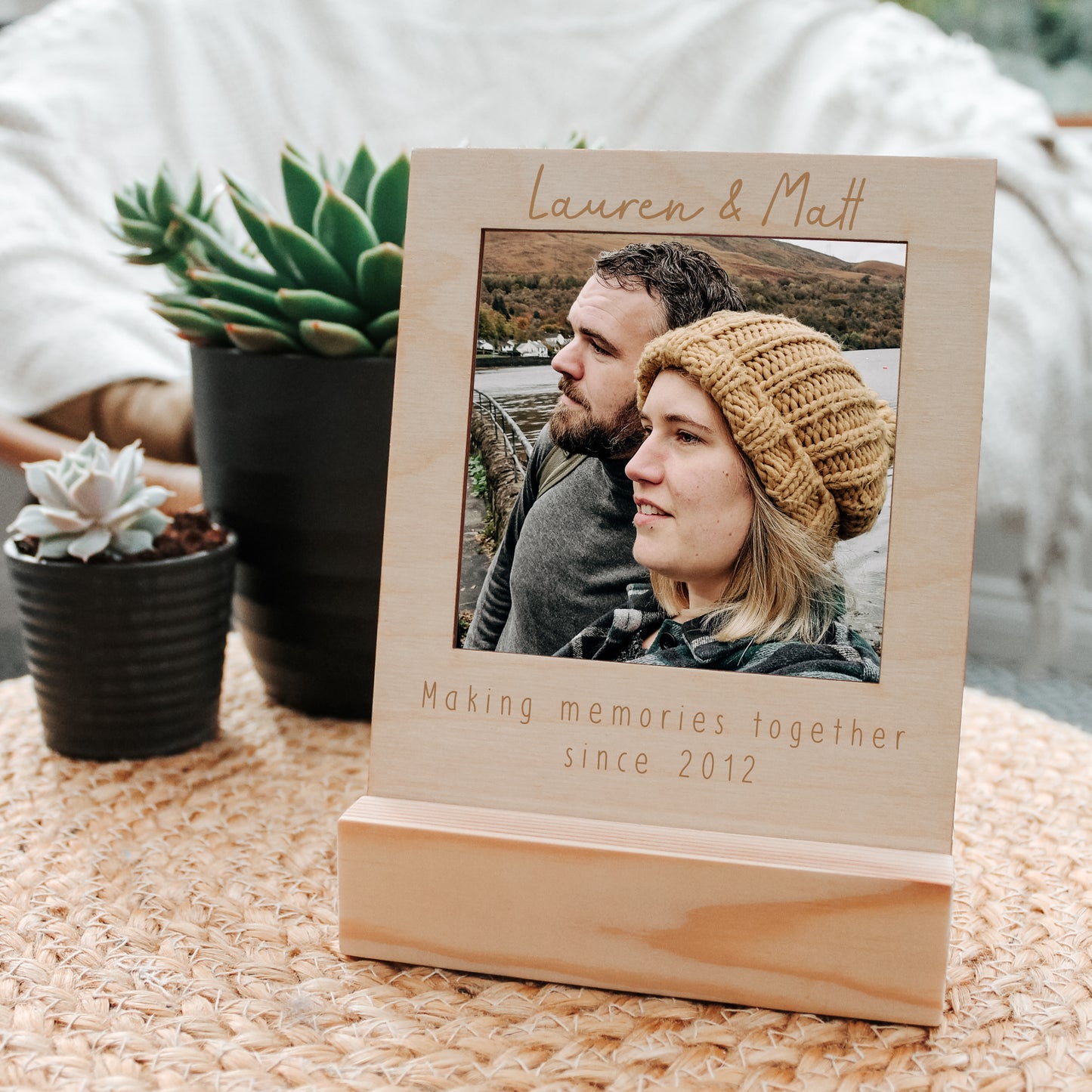 Making Memories Since - Personalised Wooden Engraved Photo Frame