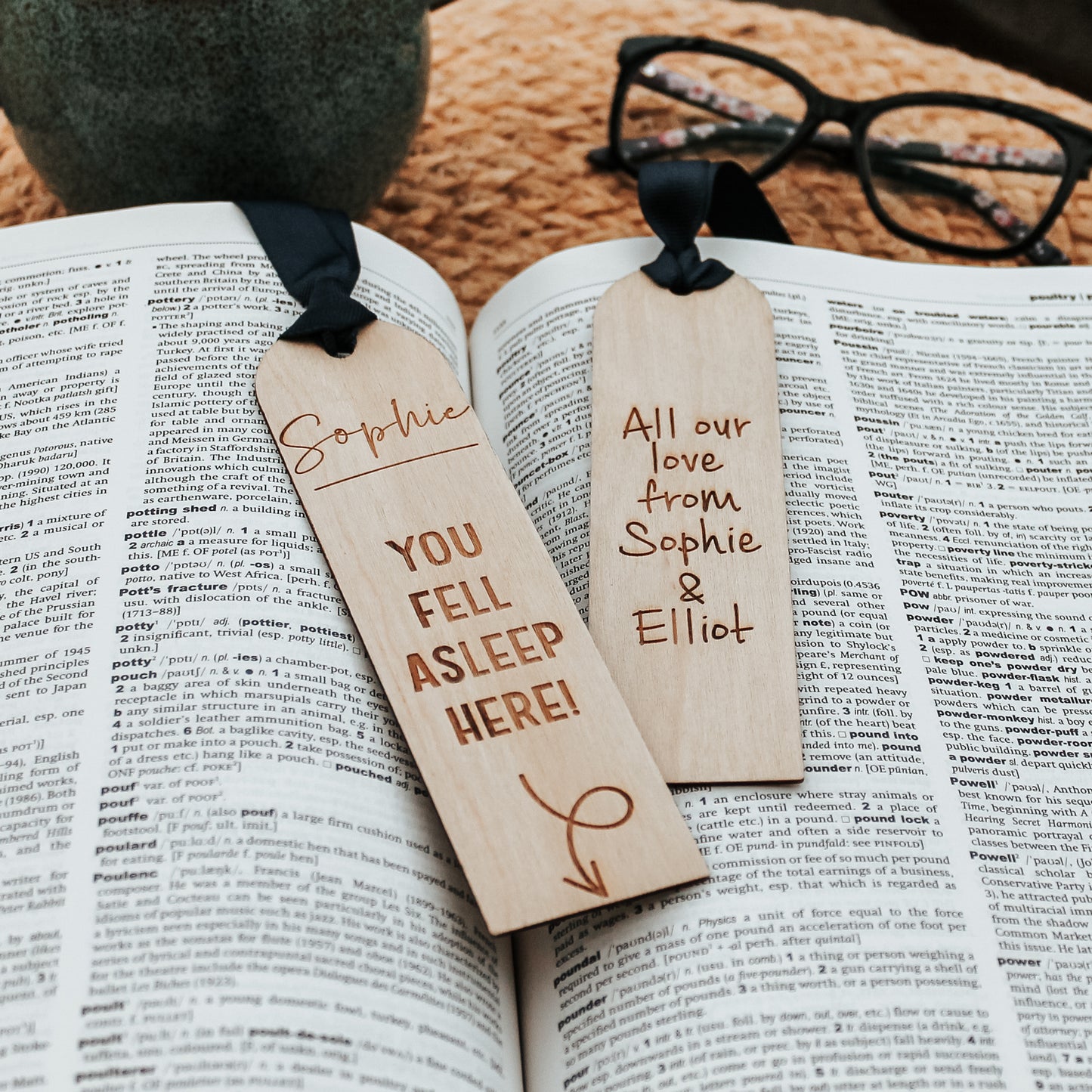 Personalised Wooden Bookmark Gift