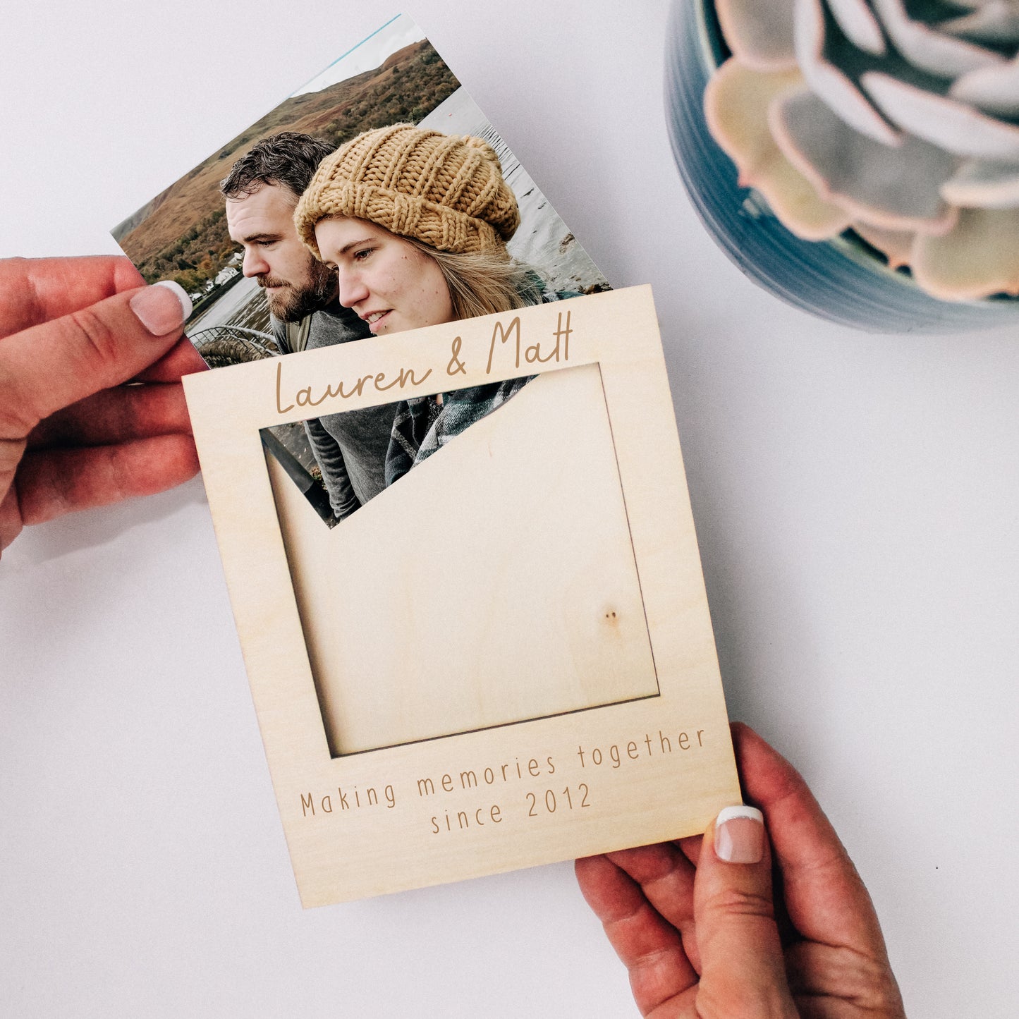 Making Memories Since - Personalised Wooden Engraved Photo Frame