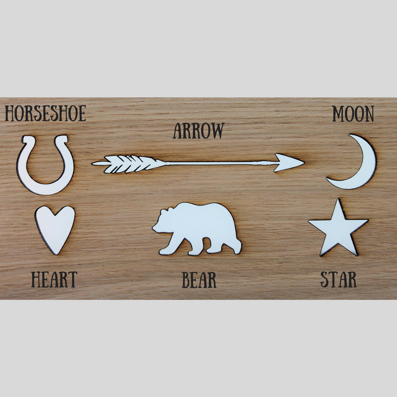 Wooden Personalised Kids Name Sign For Nursery