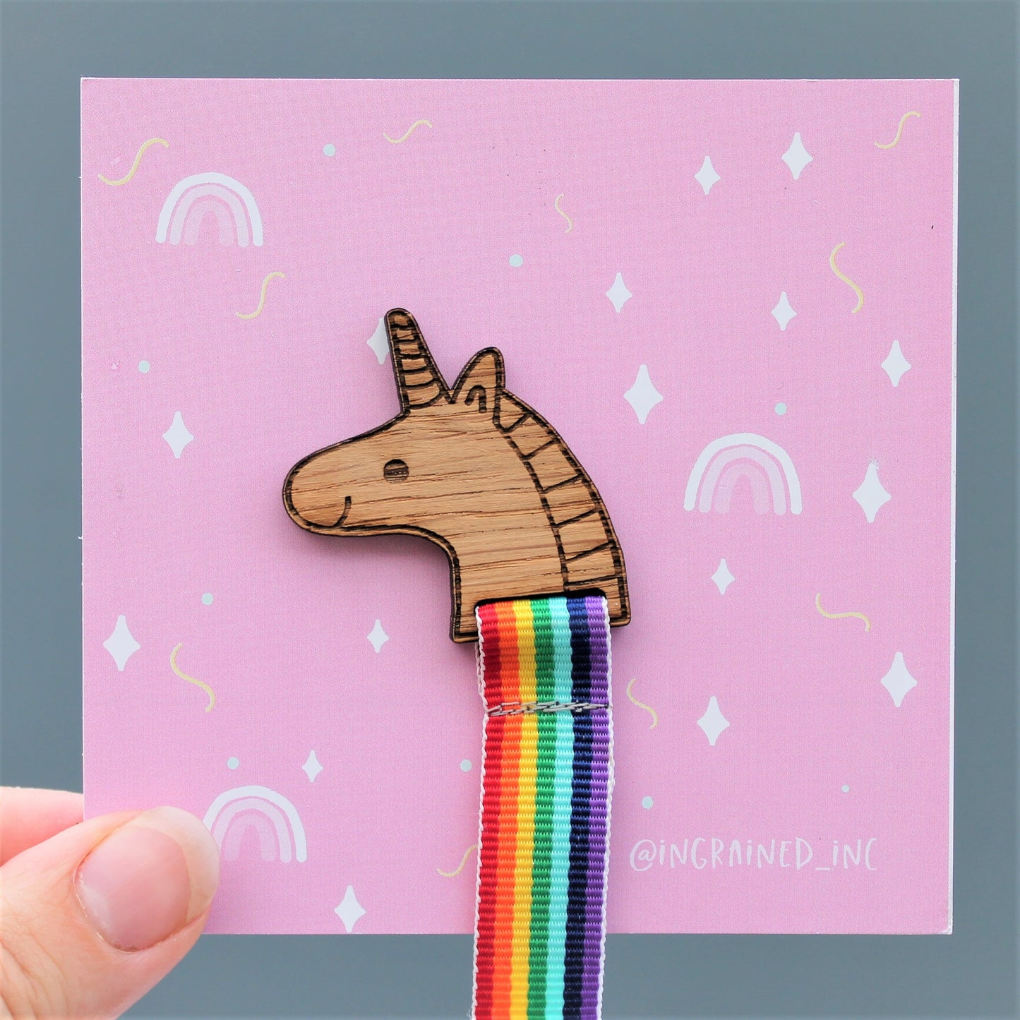Rainbow Unicorn Bookmark