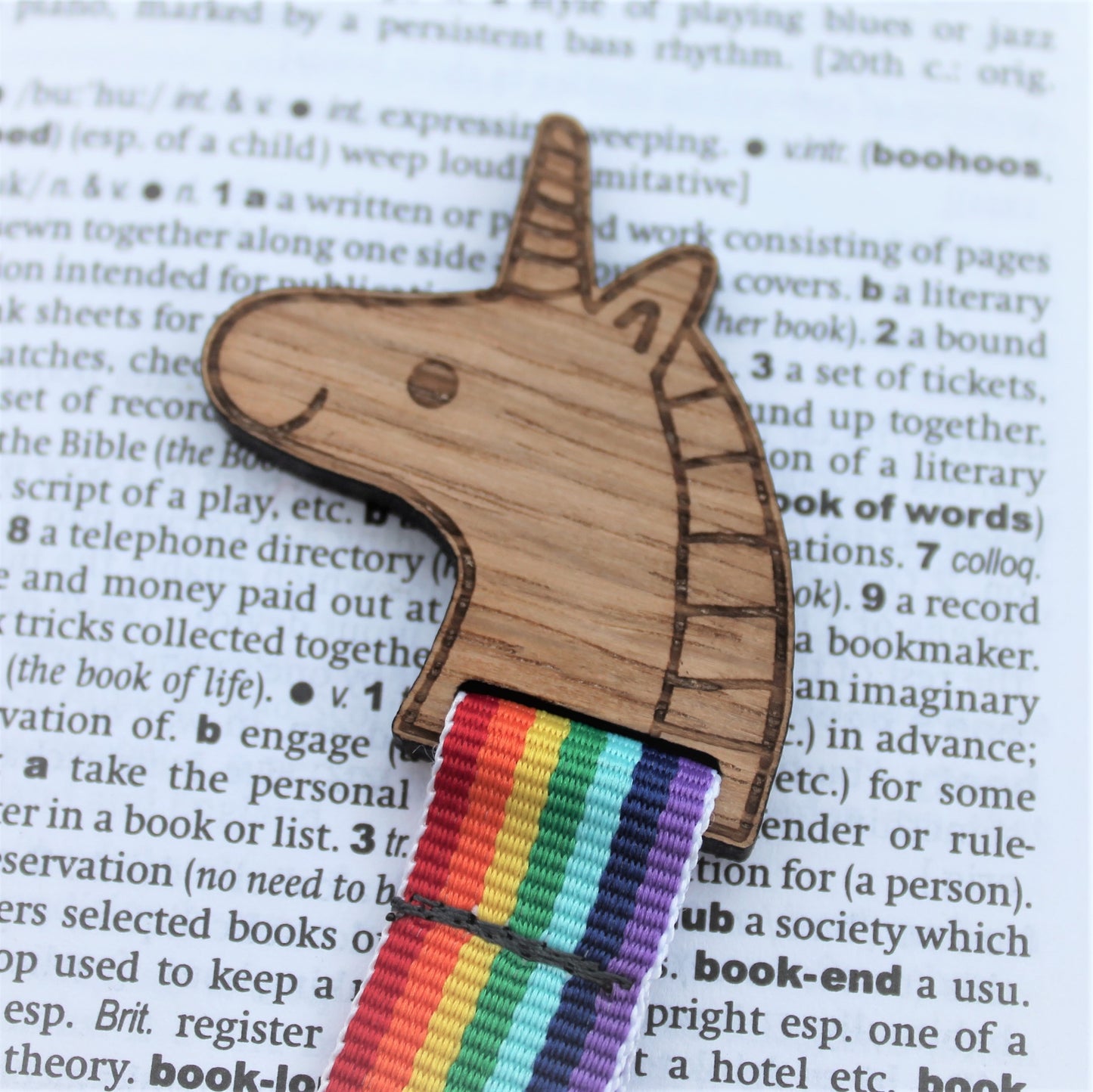 Rainbow Unicorn Bookmark