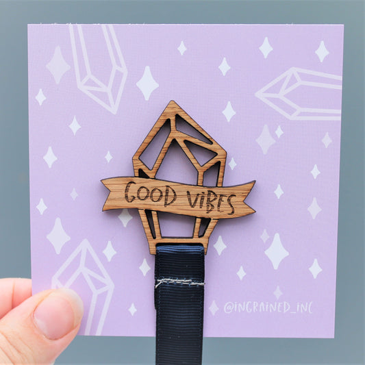 Good Vibes Crystal Bookmark