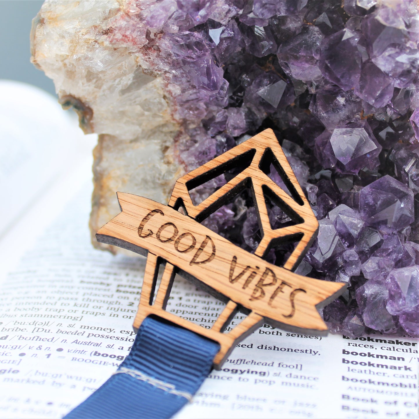 Good Vibes Crystal Bookmark