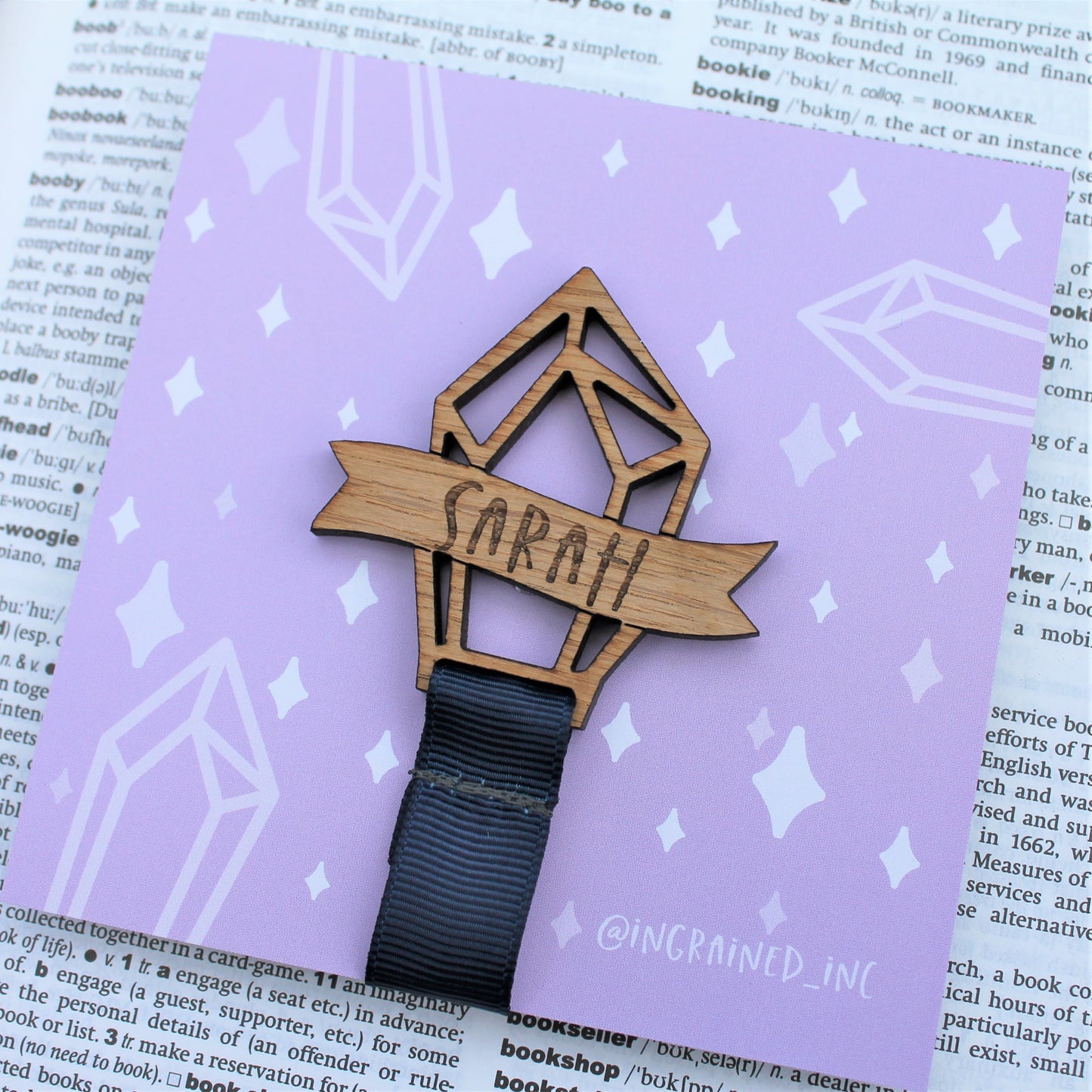 Customised Crystal Bookmark