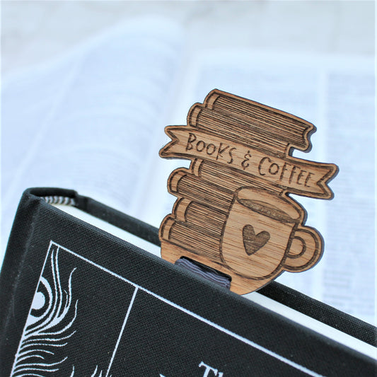Books and Coffee Bookmark