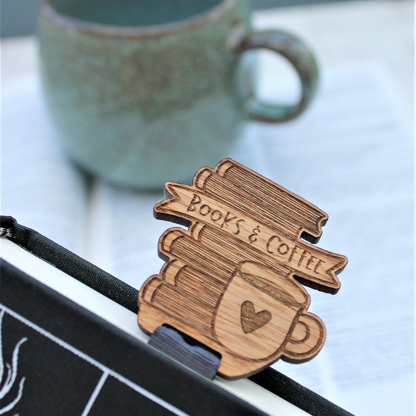 Books and Coffee Bookmark