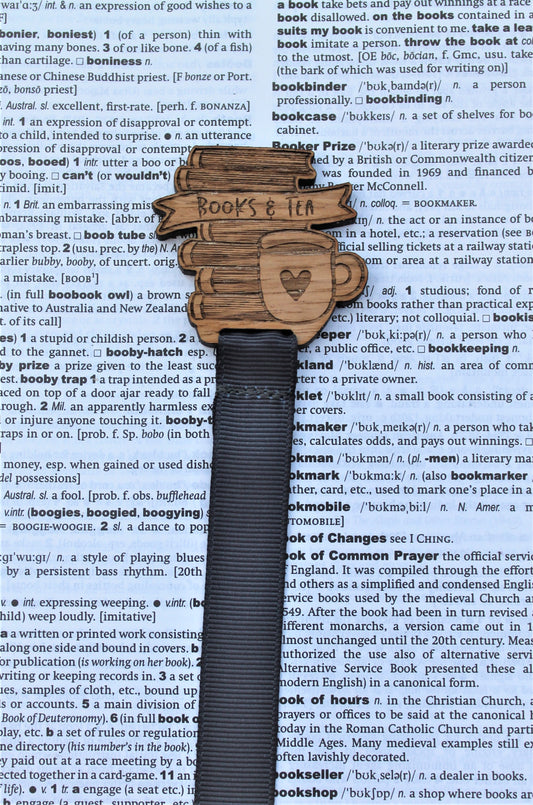 Books and Tea Bookmark