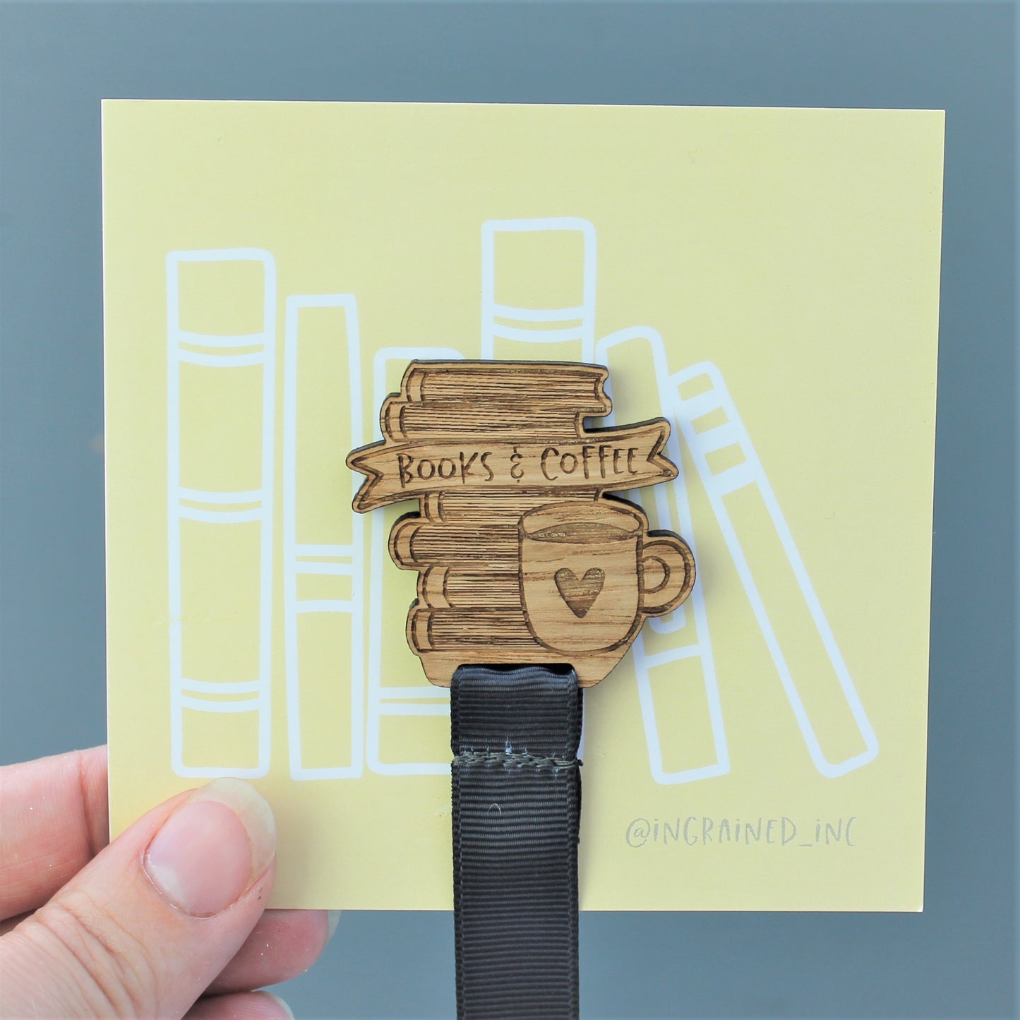 Books and Coffee Bookmark