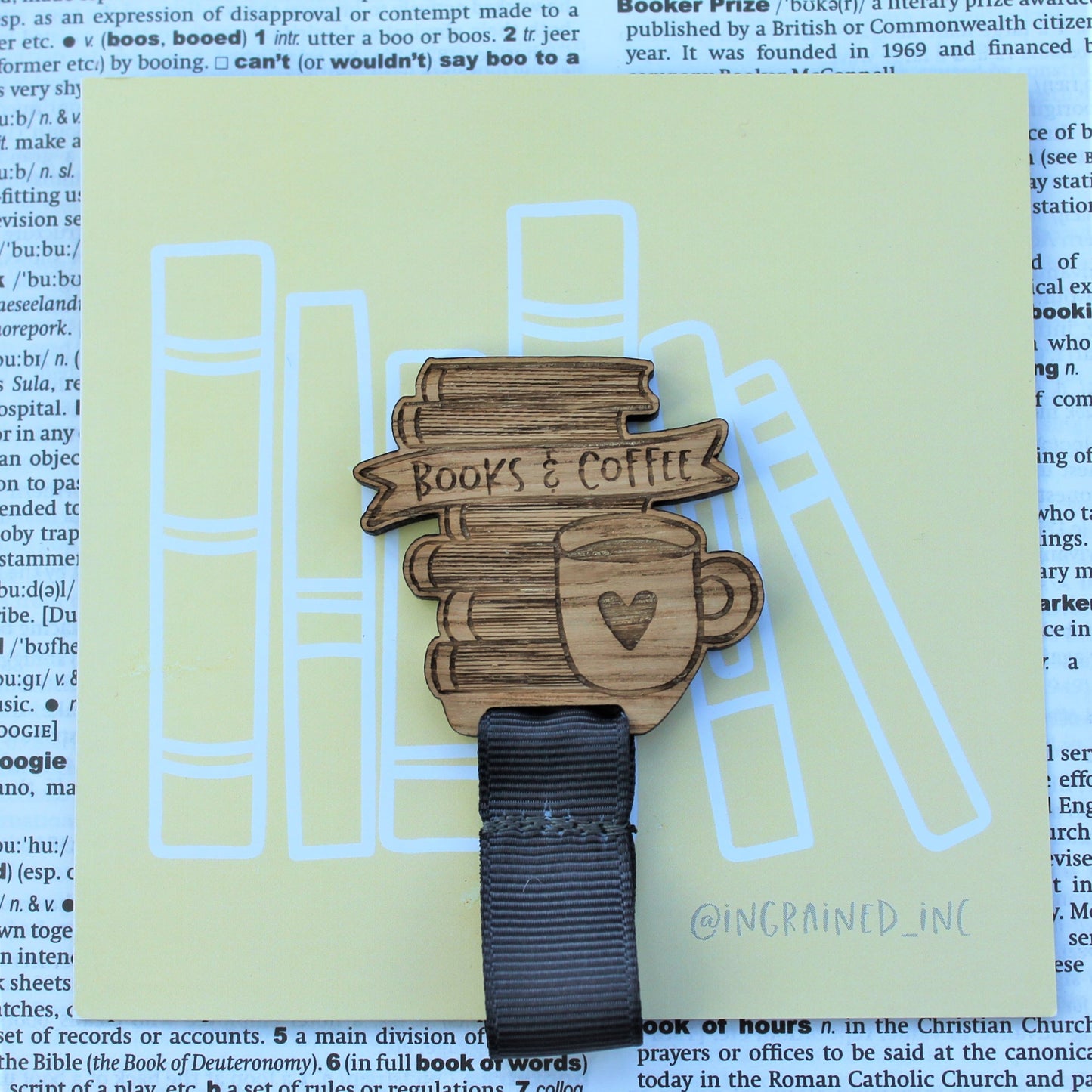 Books and Coffee Bookmark