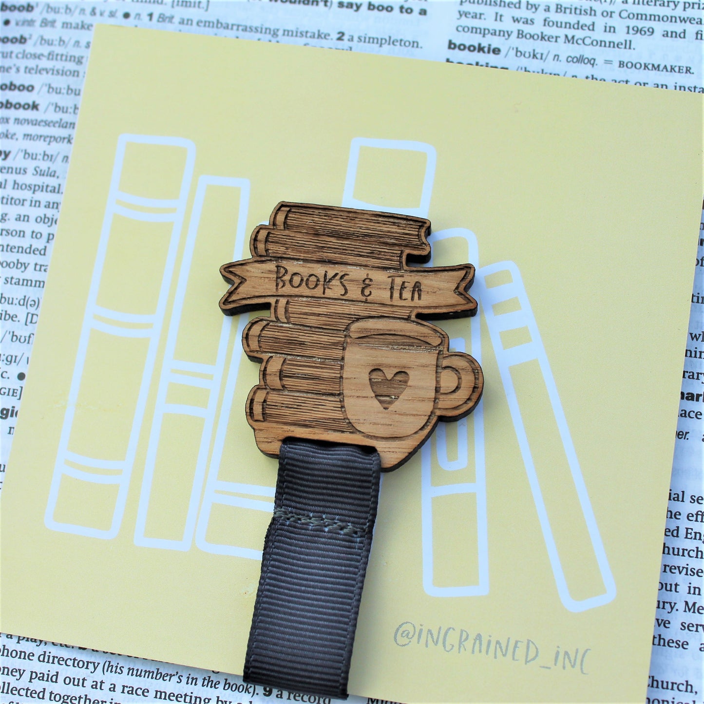 Books and Tea Bookmark