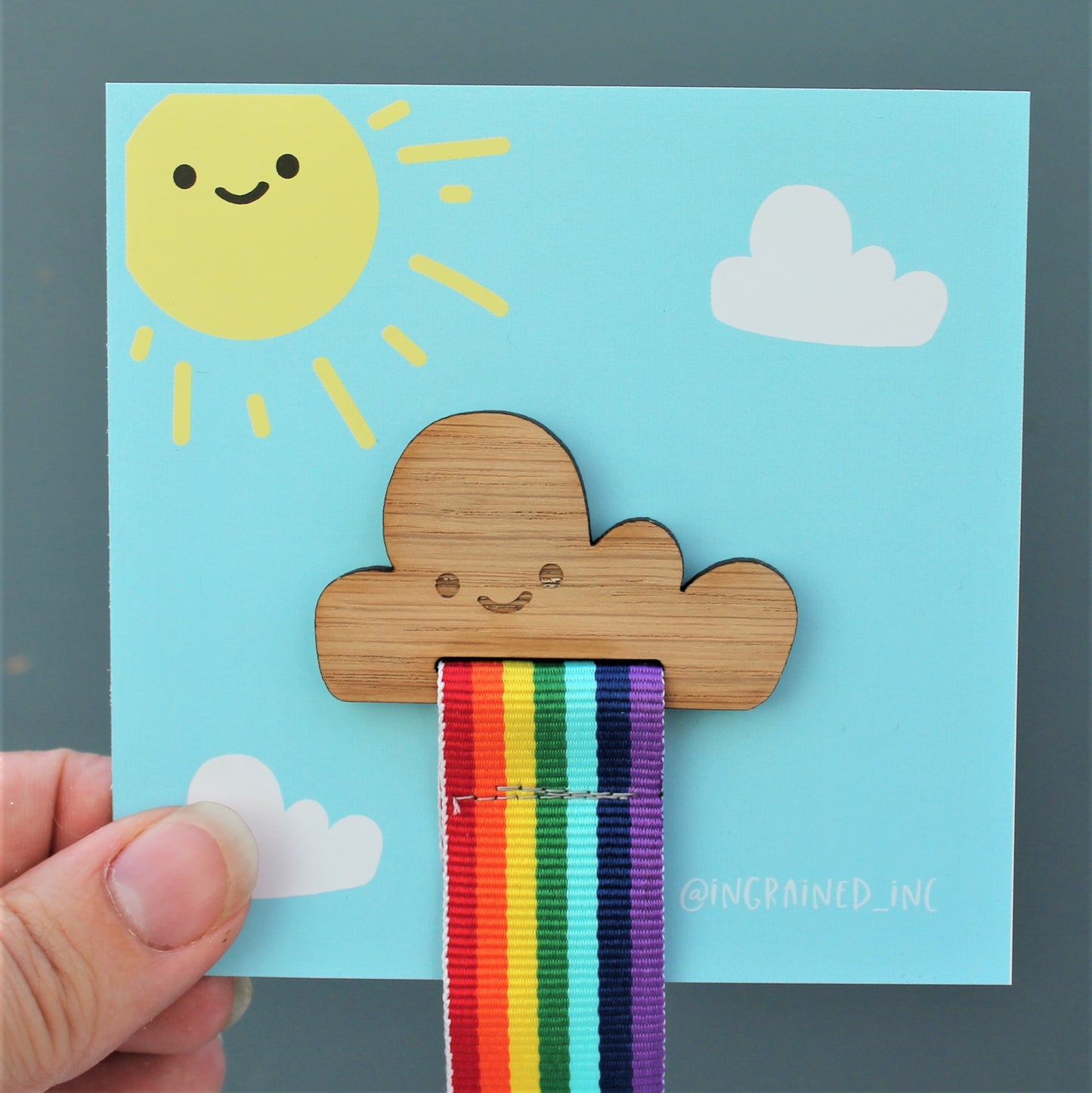 Rainbow Cloud Bookmark