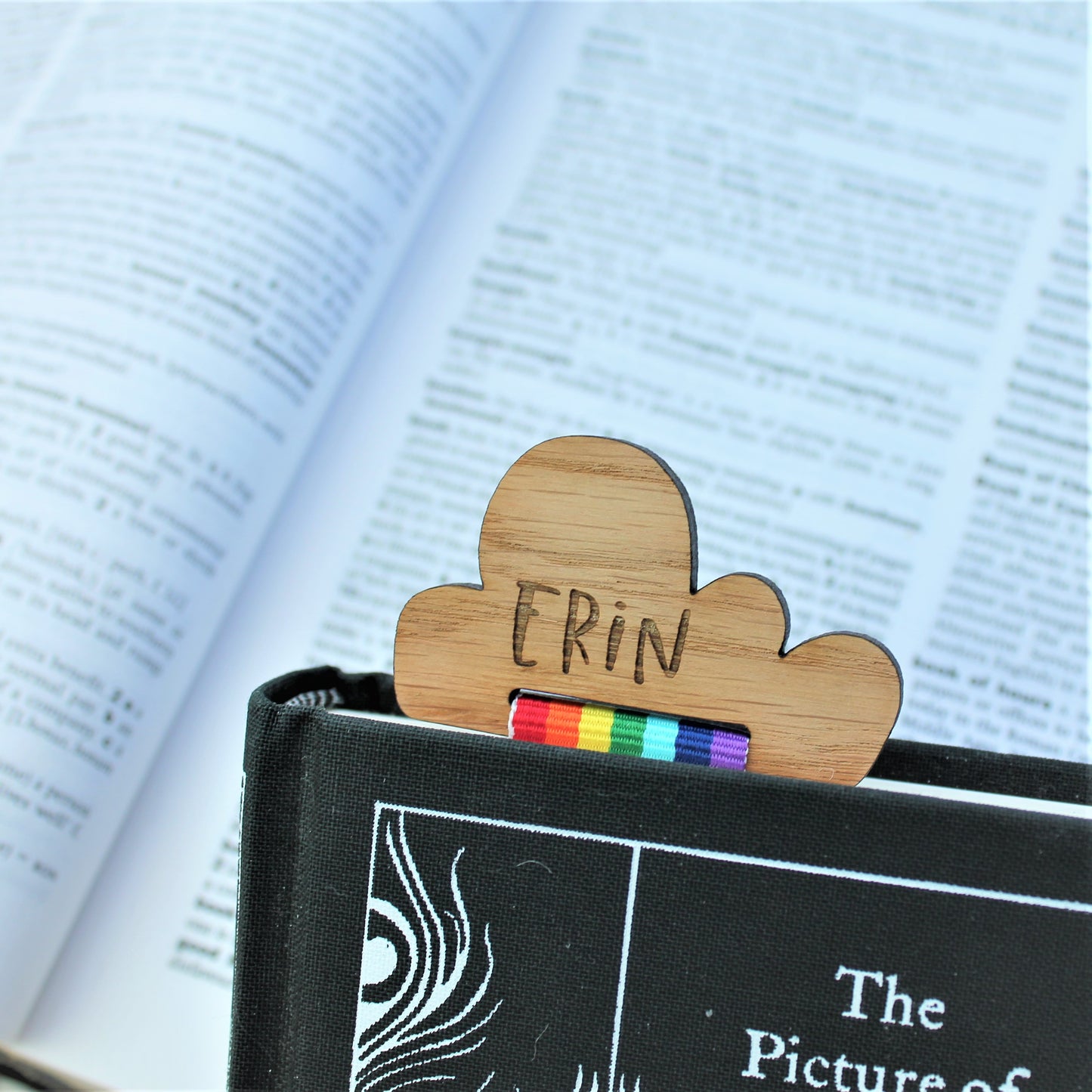 Custom Rainbow Cloud Bookmark