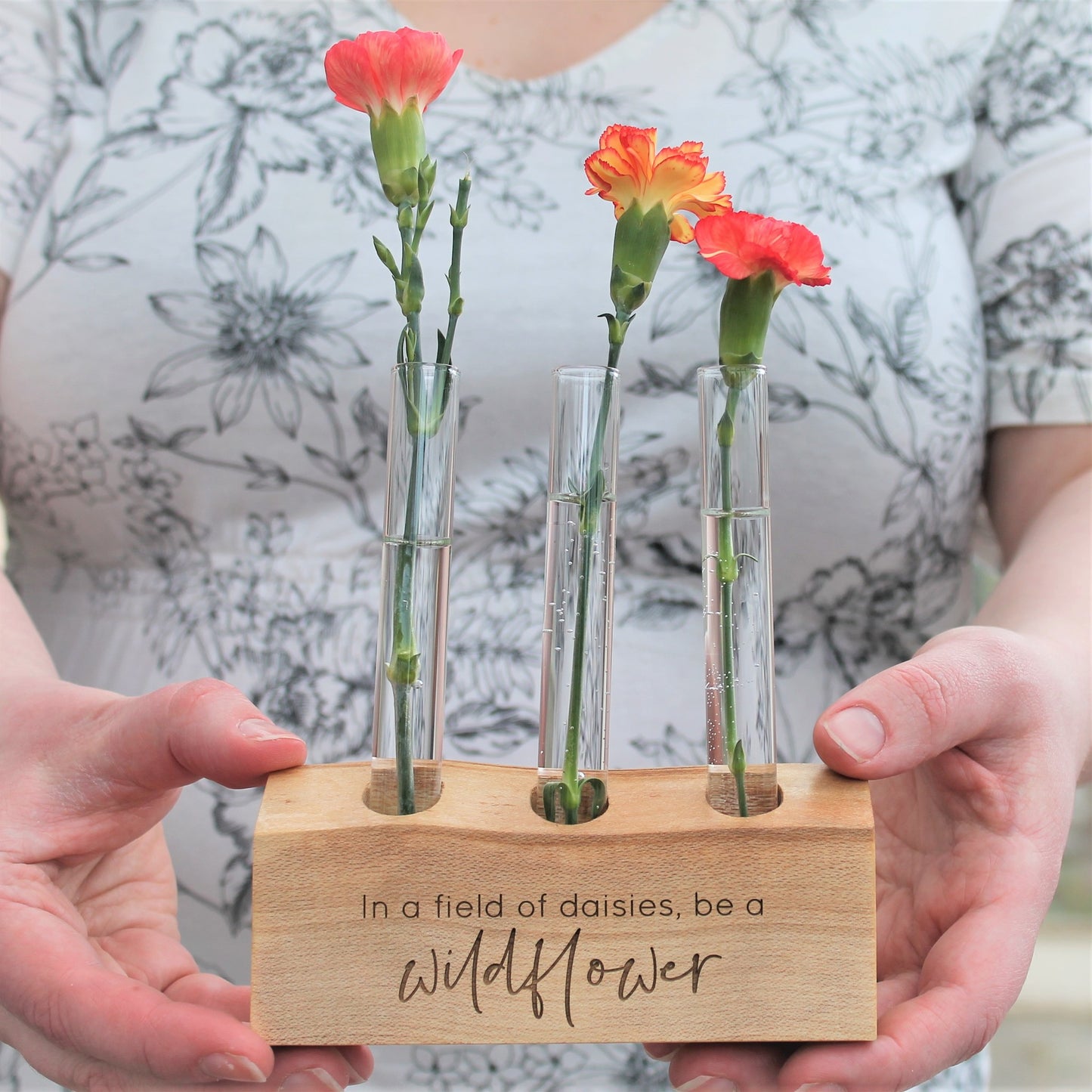 Wildflower Test Tube - Wooden Propagation stand