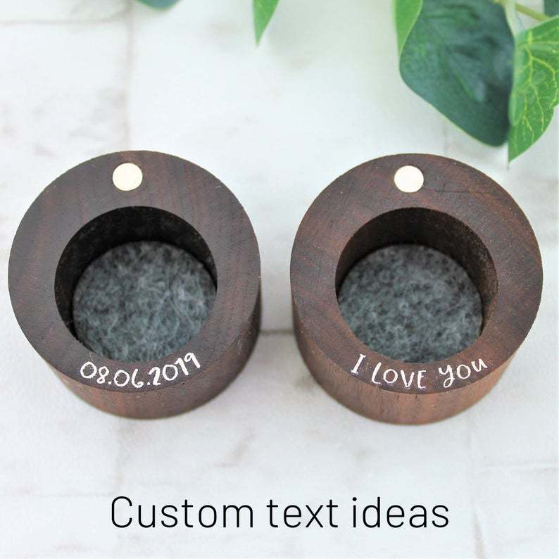 internal personalisation of ring boxes ideas