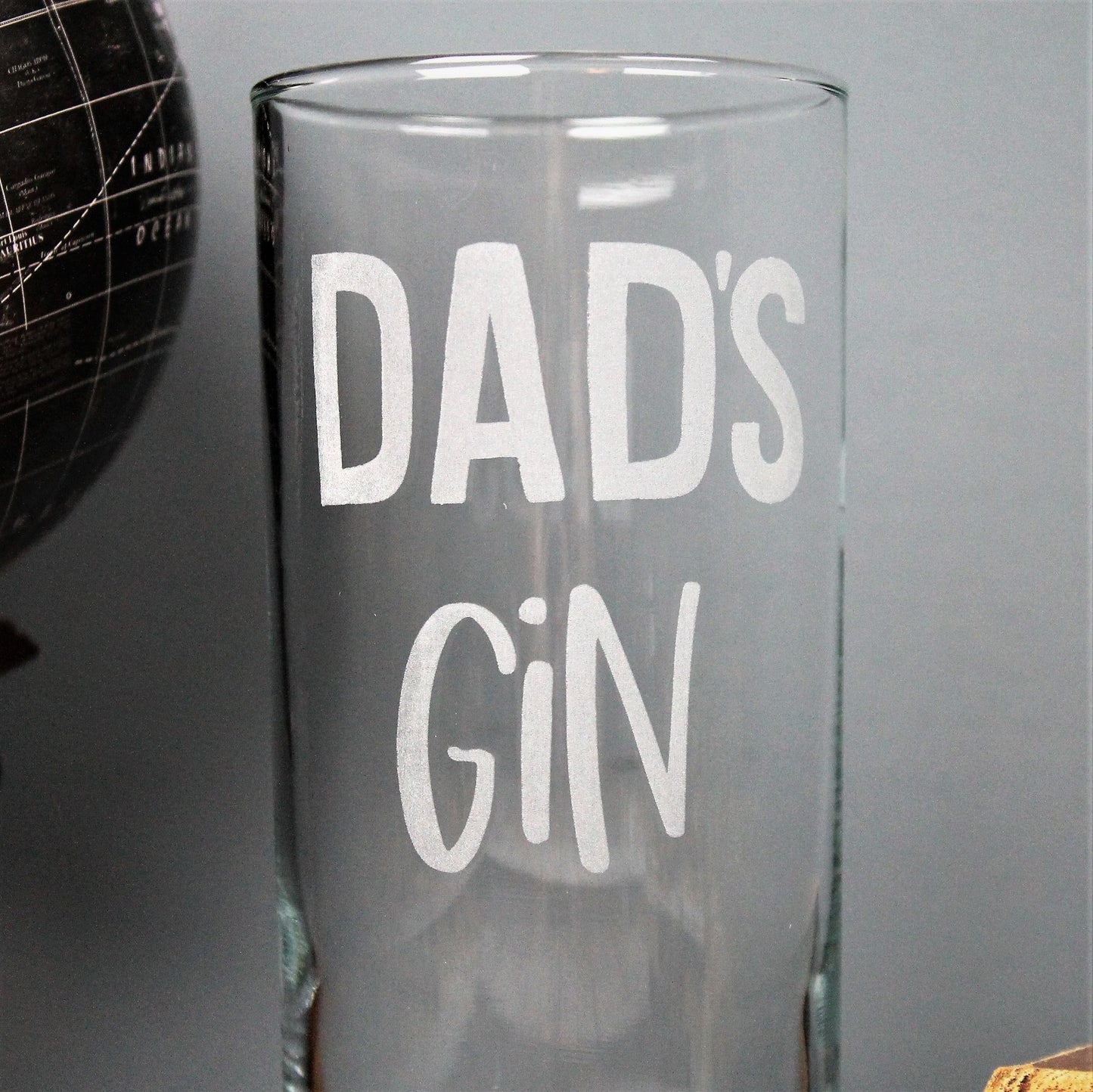 Dad's gin glass 40th birthday gift for gin lover