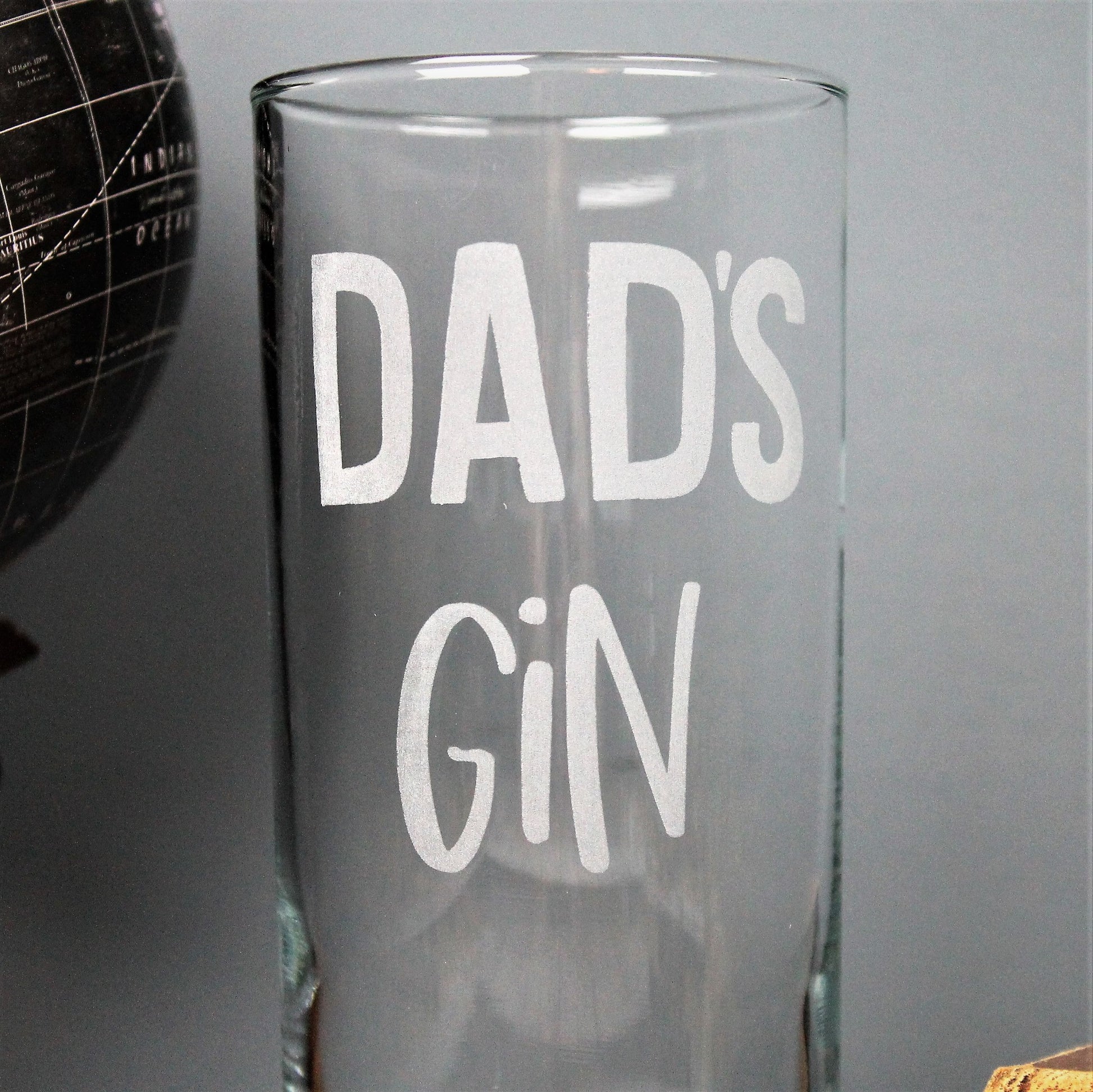 Dad's gin glass 40th birthday gift for gin lover