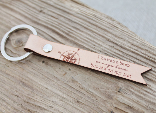 I Havent been Everywhere but its on my List - Custom Keyring