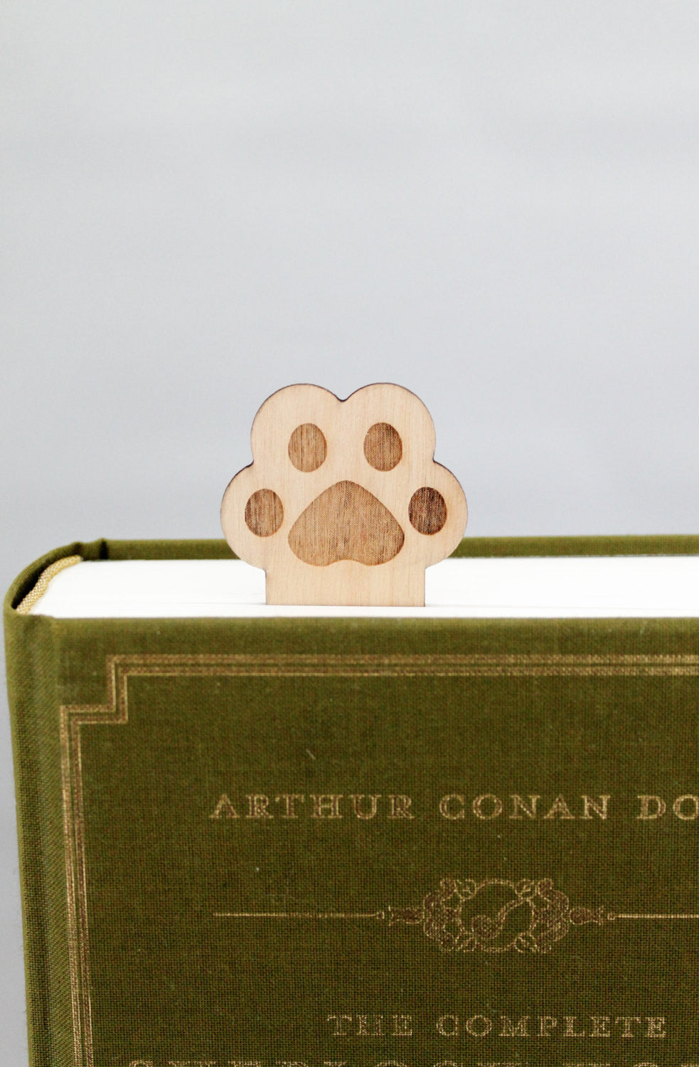 Wooden Paw Print 'You Paw-sed here' Cat Dog Animal Bookmark