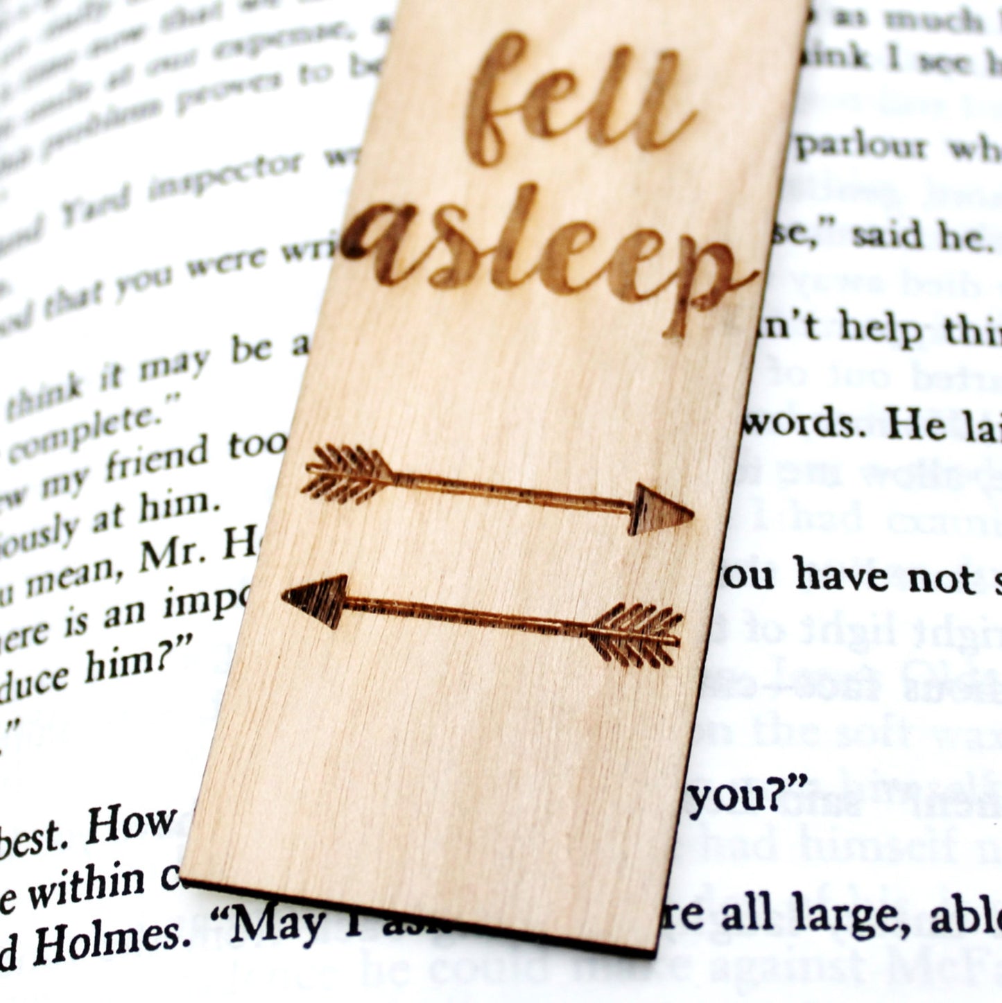 This is Where You Fell Asleep Bookmark Funny Arrow Book Lover Gift