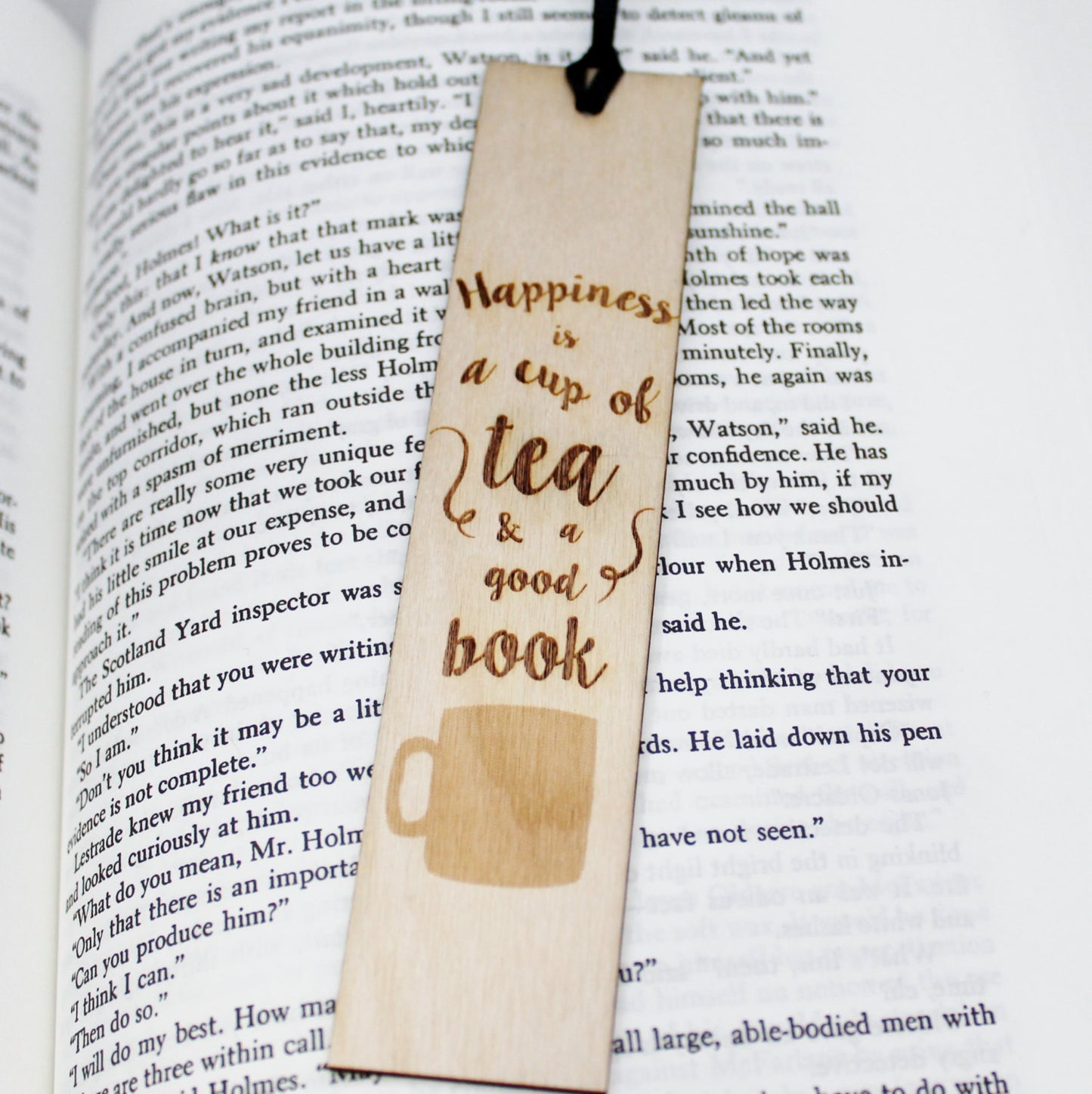 Happiness is a Cup of Tea and a Good Book Bookmark