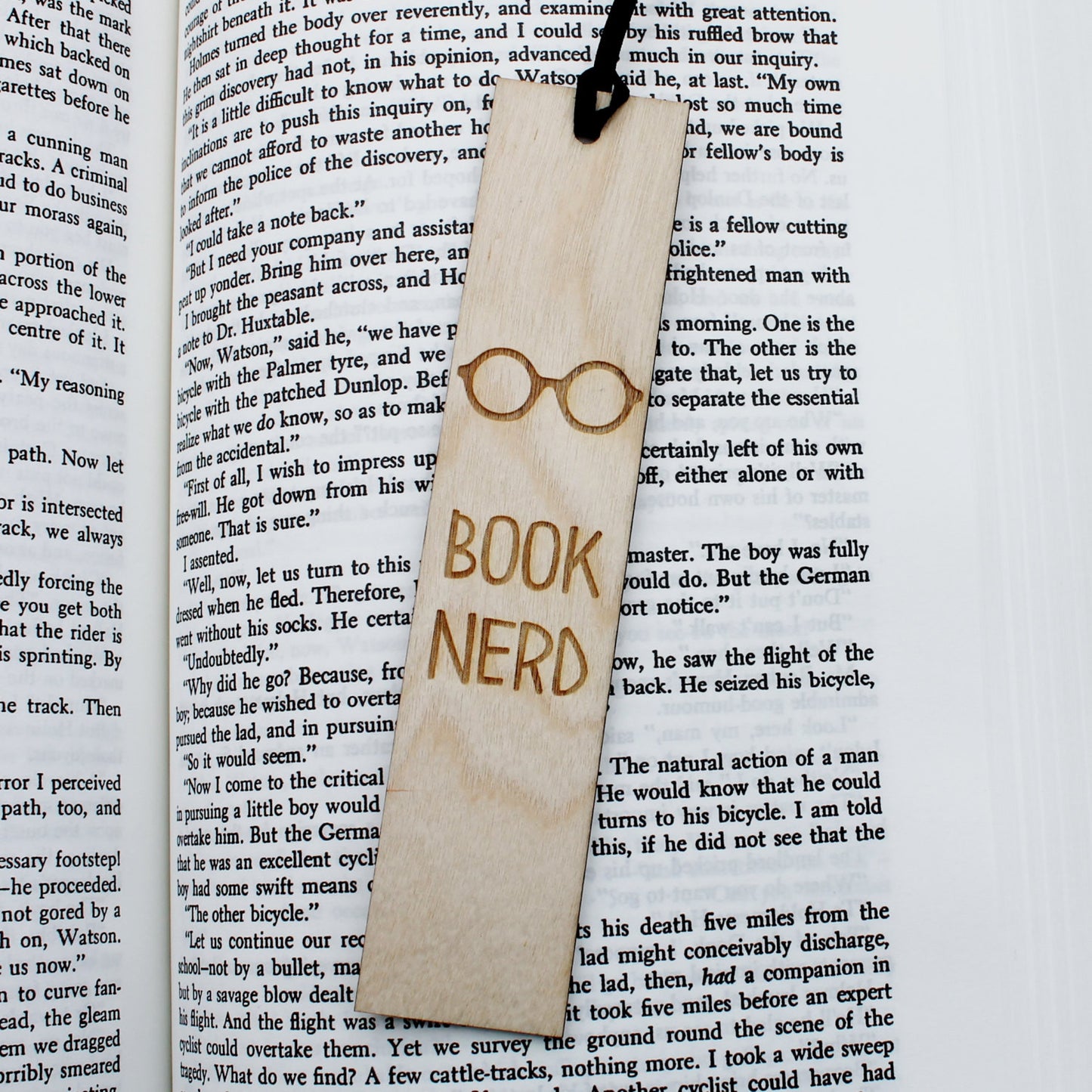 Book Nerd - Wooden Engraved Bookmark