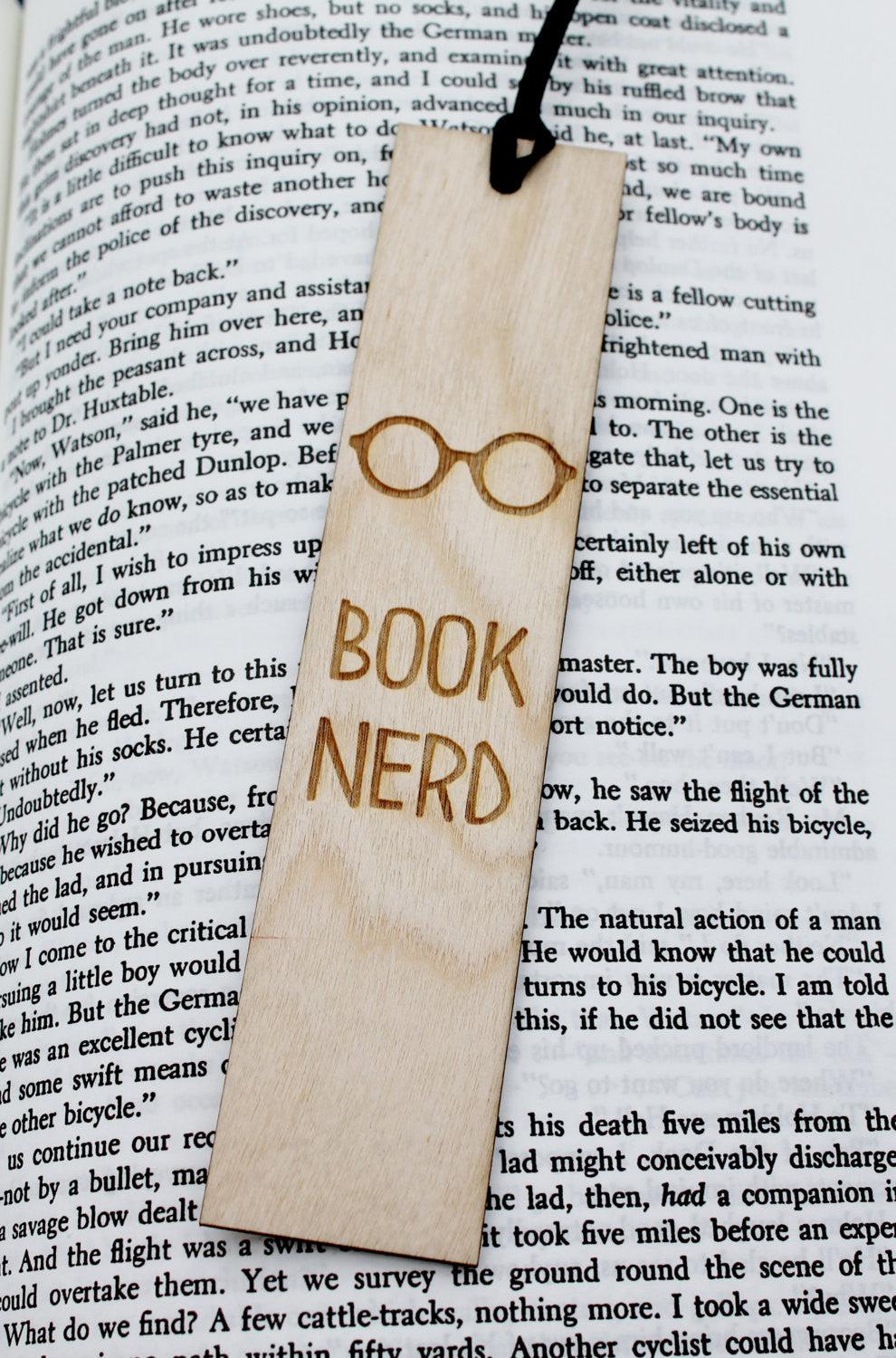 Book Nerd - Wooden Engraved Bookmark