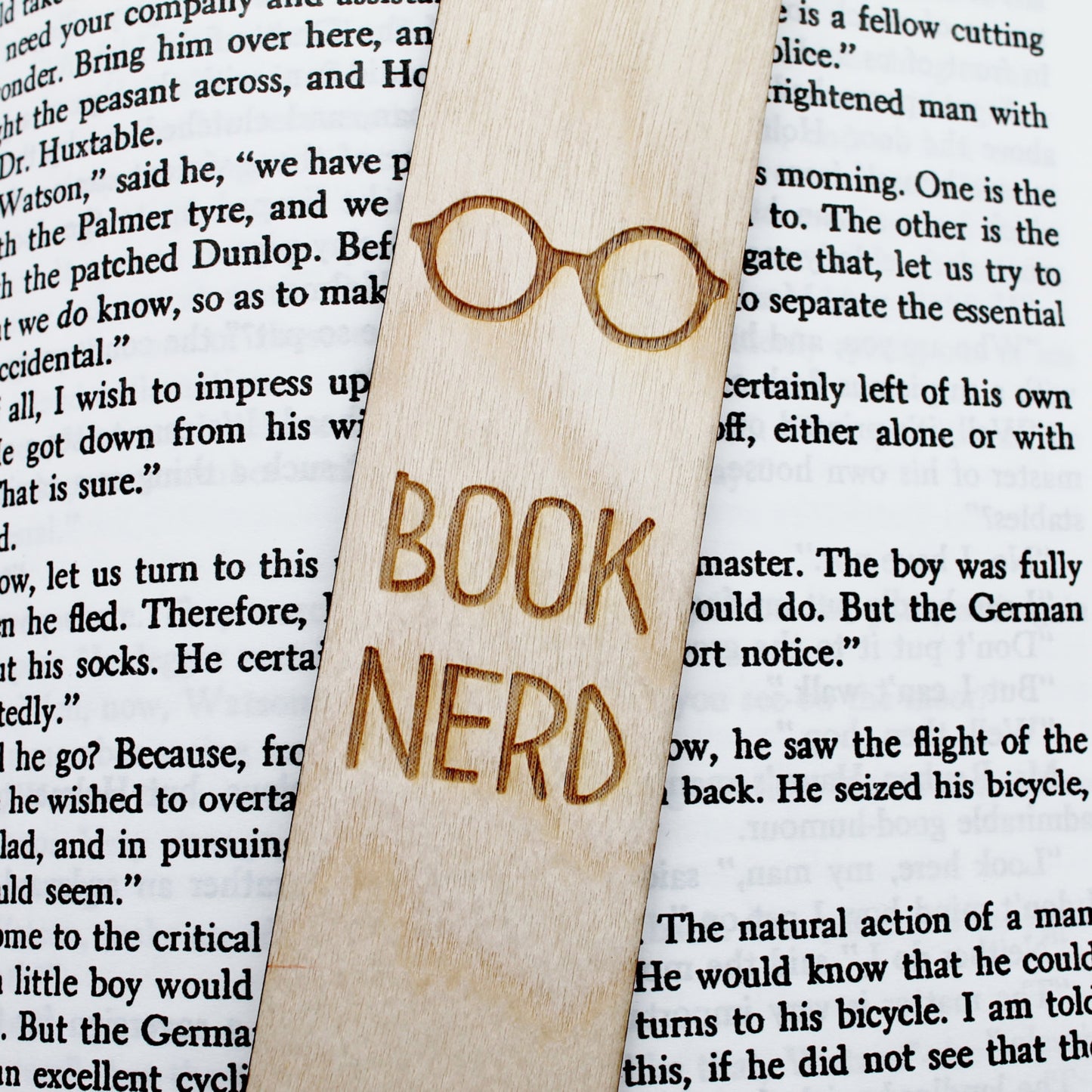 Book Nerd - Wooden Engraved Bookmark