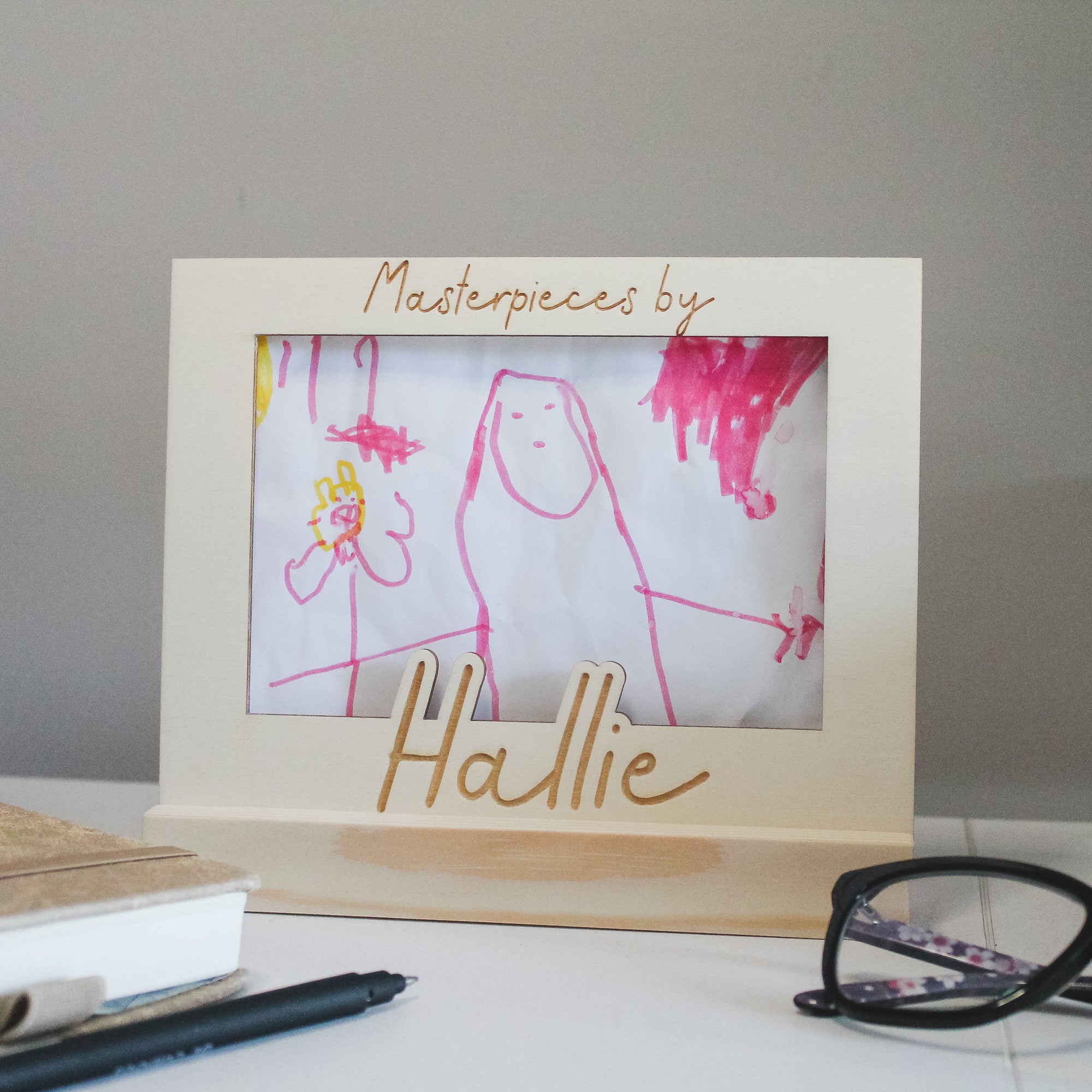 Child Display Frame Children's Art Display Frame Stand Mothers Day gift idea from the kids ...