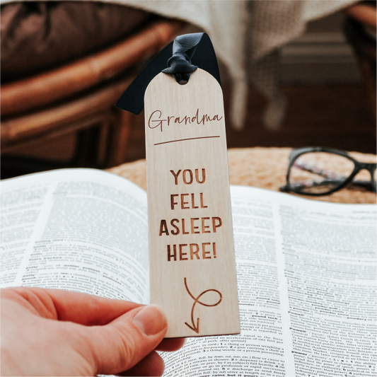 Personalised Grandma Wooden Bookmark Gift