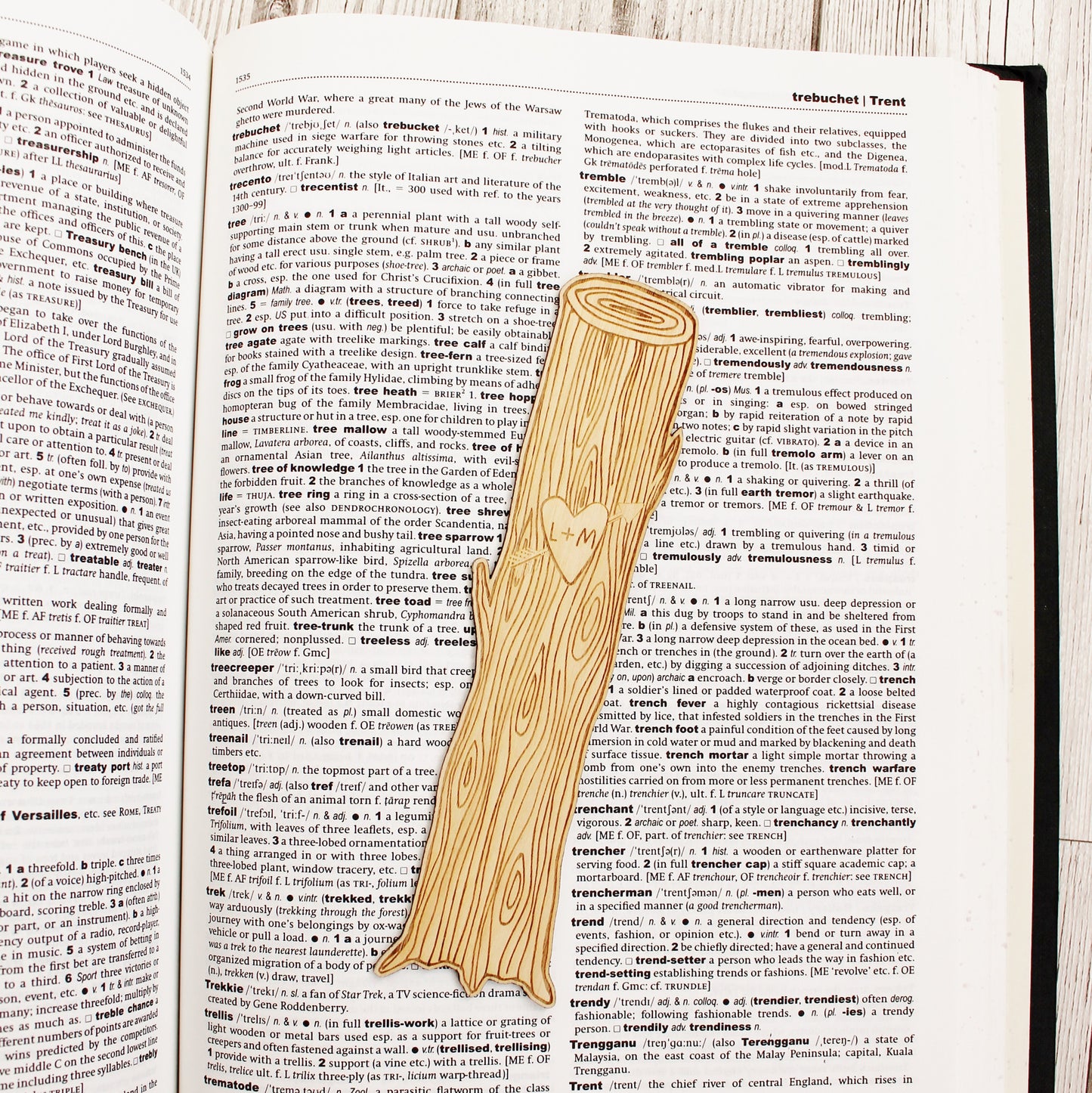 Tree Carving Bookmark