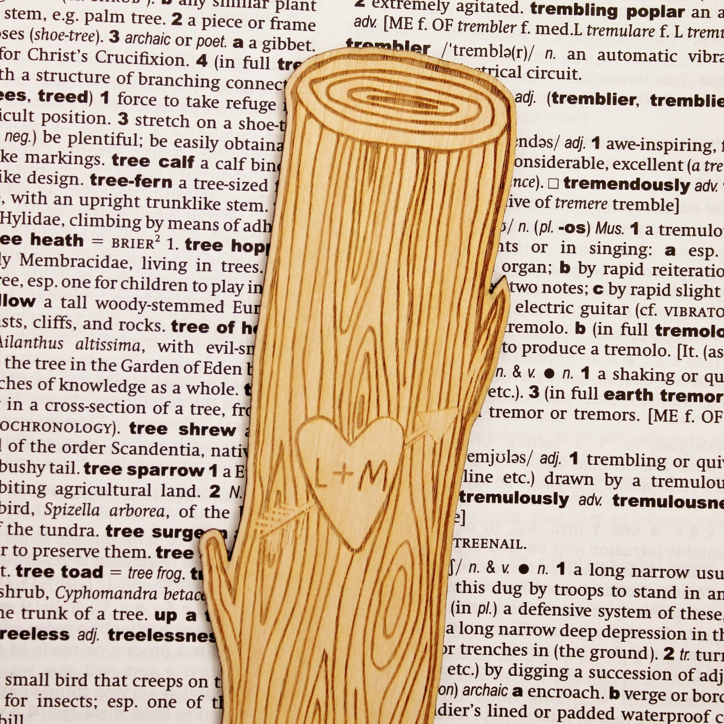 Tree Carving Bookmark