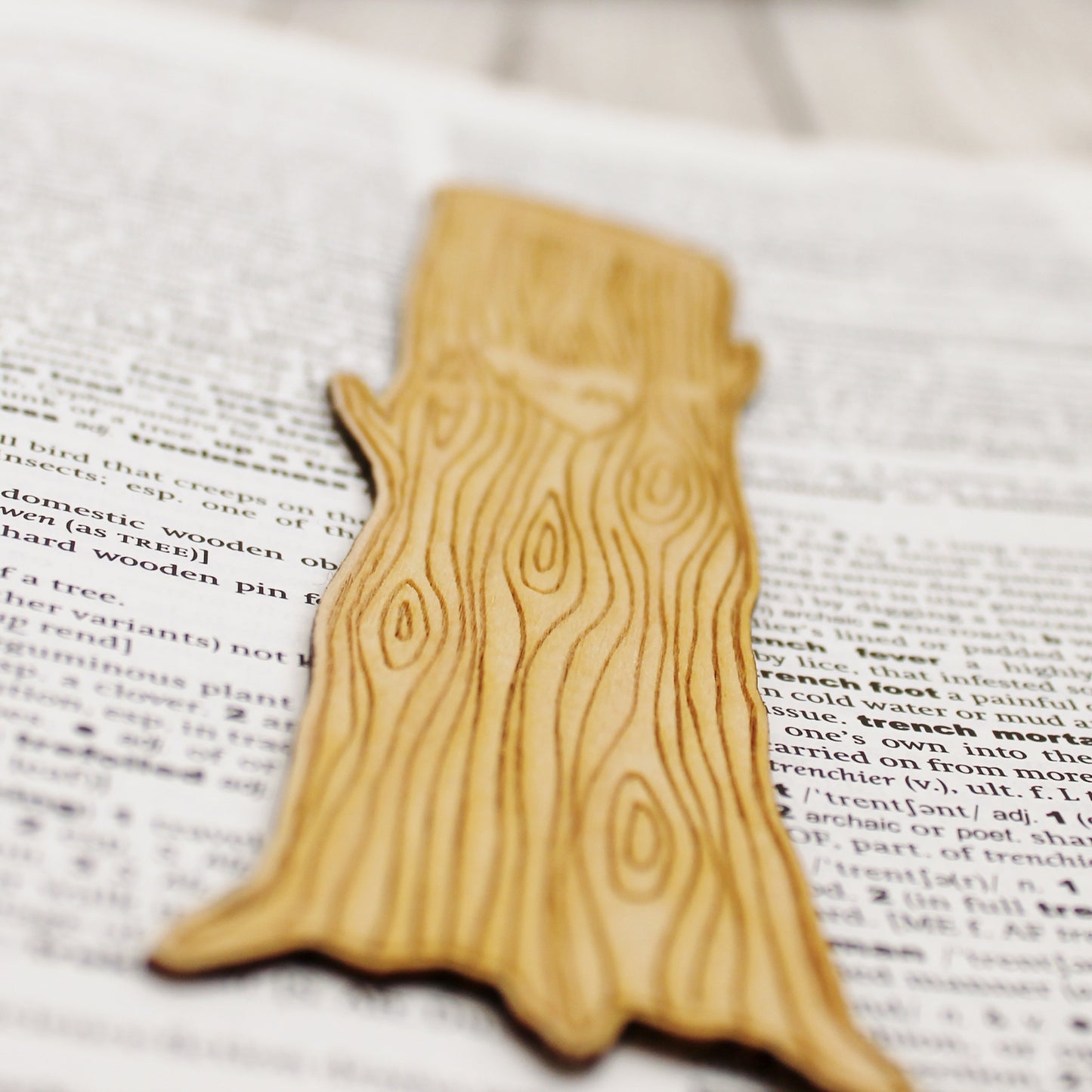 Tree Carving Bookmark