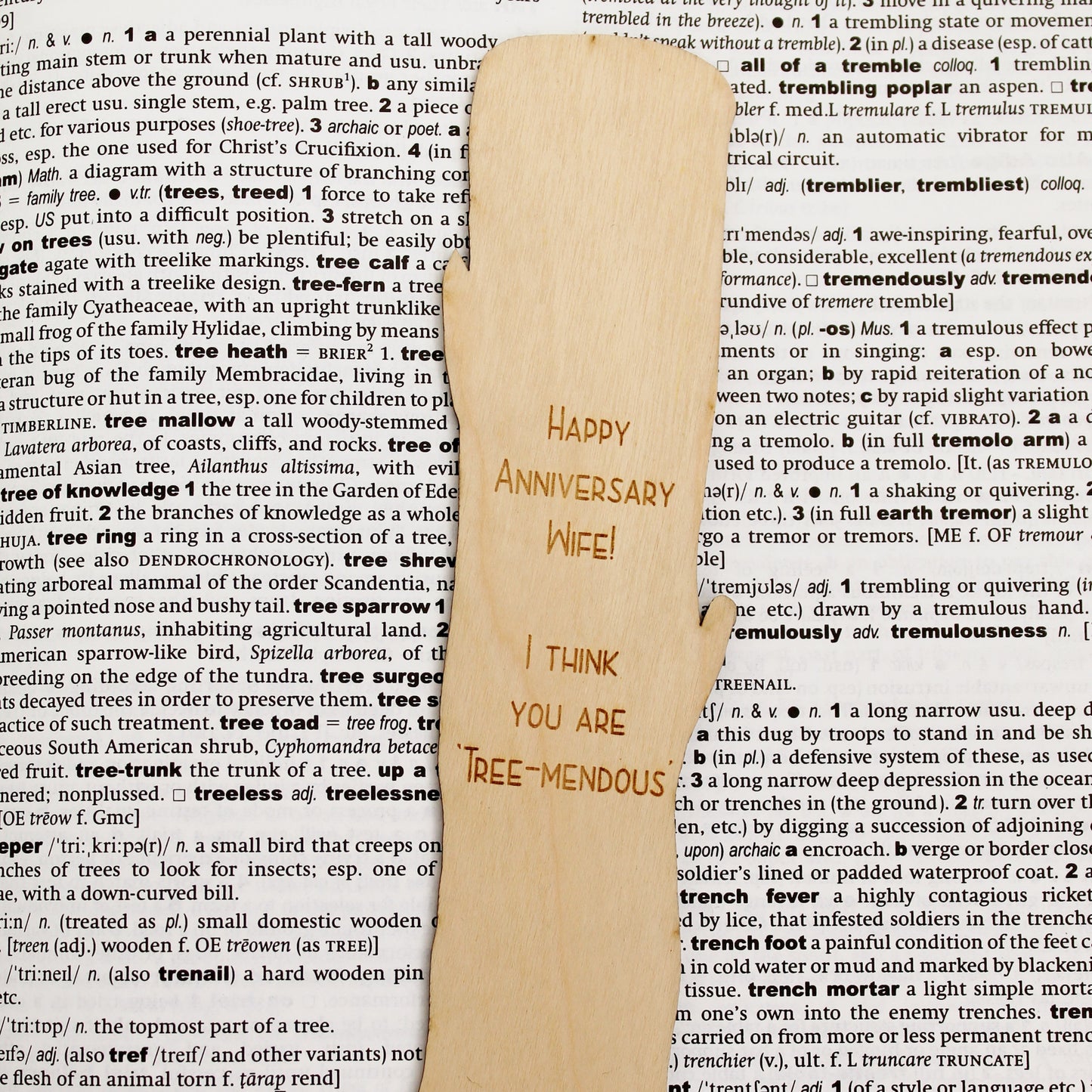 Tree Carving Bookmark