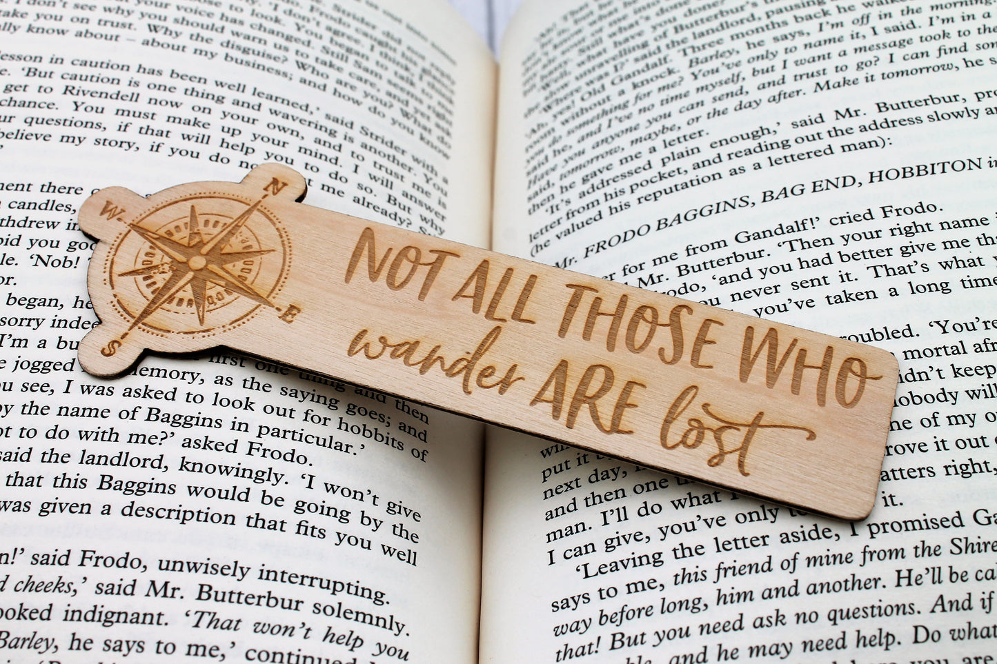 Not all Those who Wander are Lost Bookmark Quote