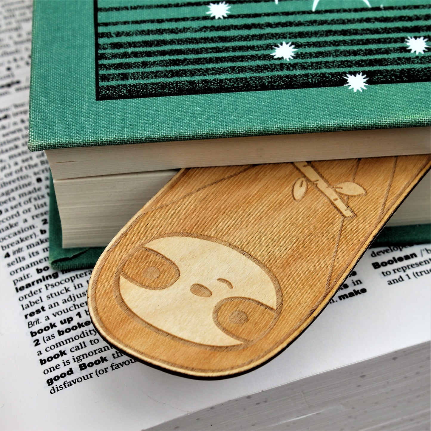 Wooden Sloth Bookmark