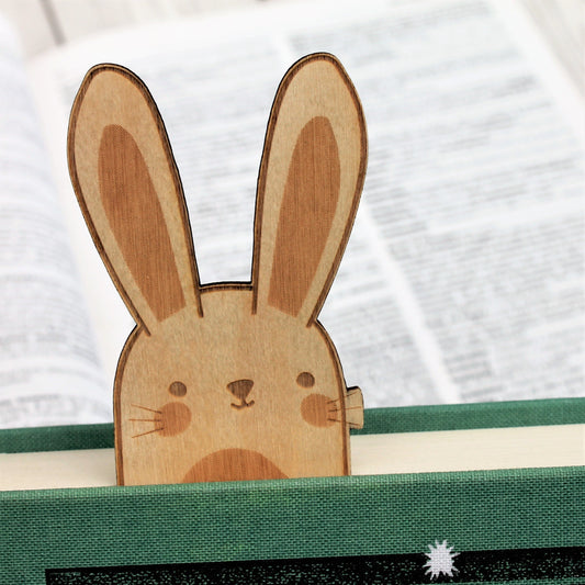 Wooden Bunny Rabbit Bookmark