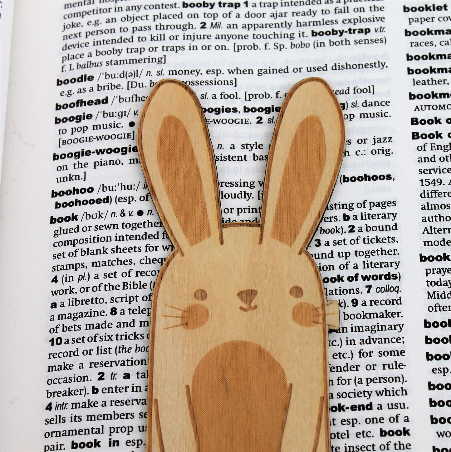 Wooden Bunny Rabbit Bookmark