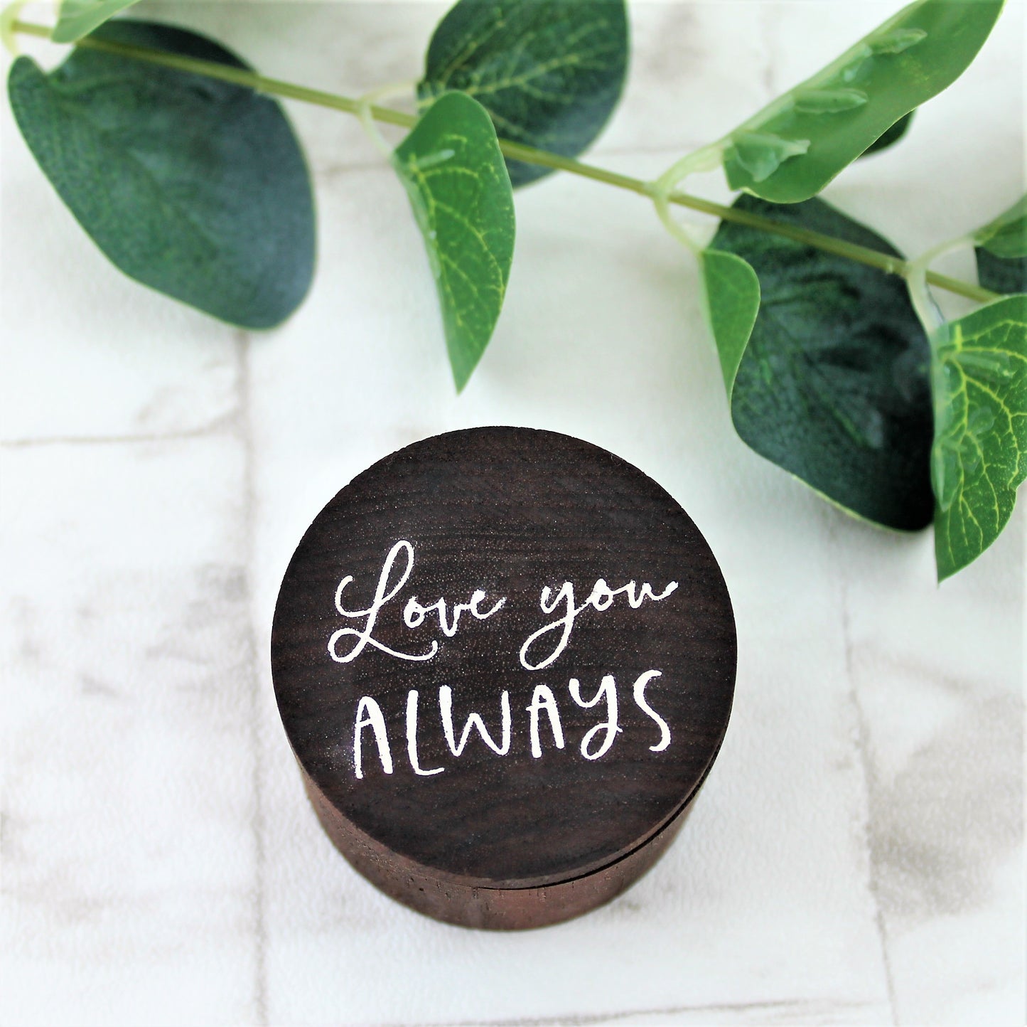Love you Always Wooden Ring Box