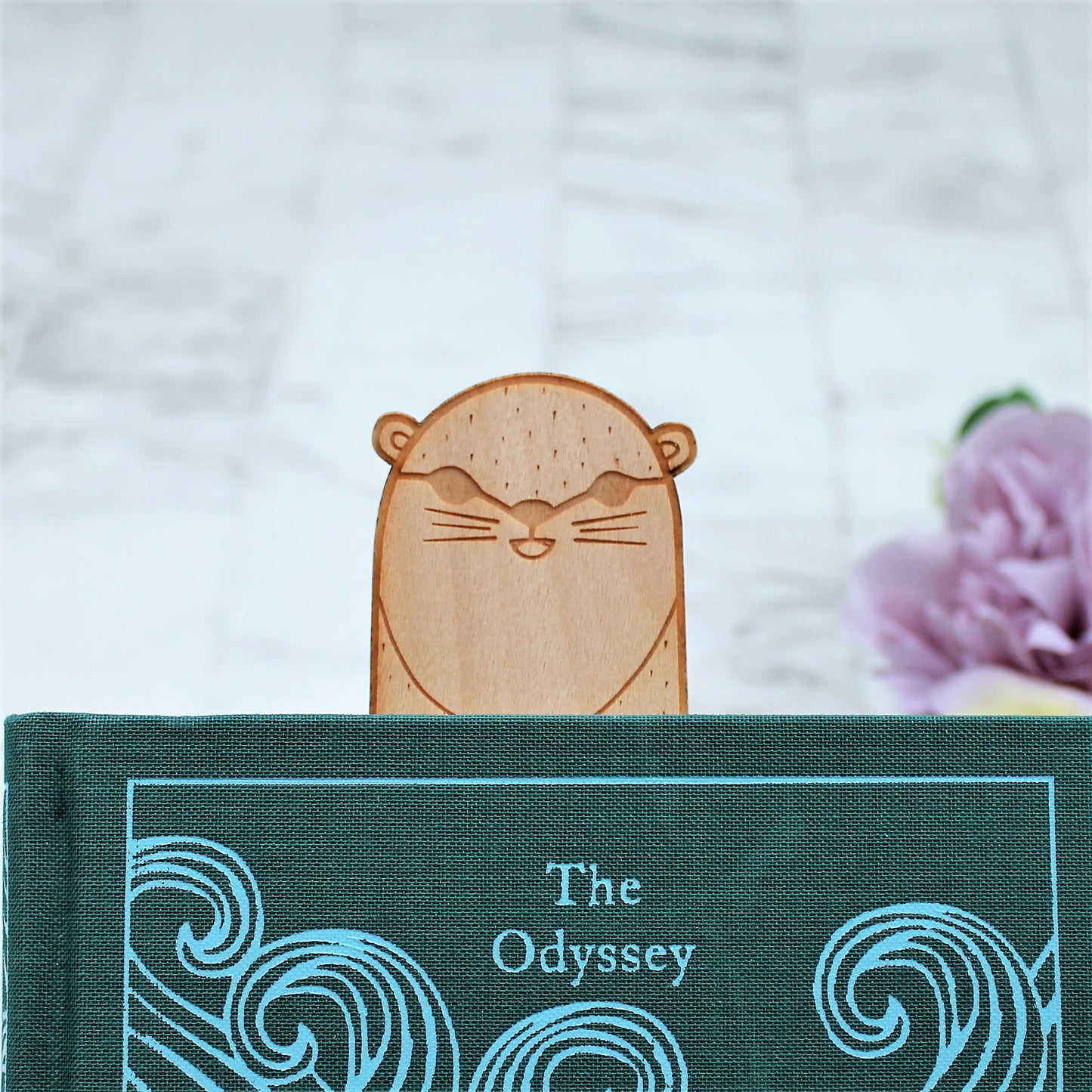 Wooden Otter Bookmark