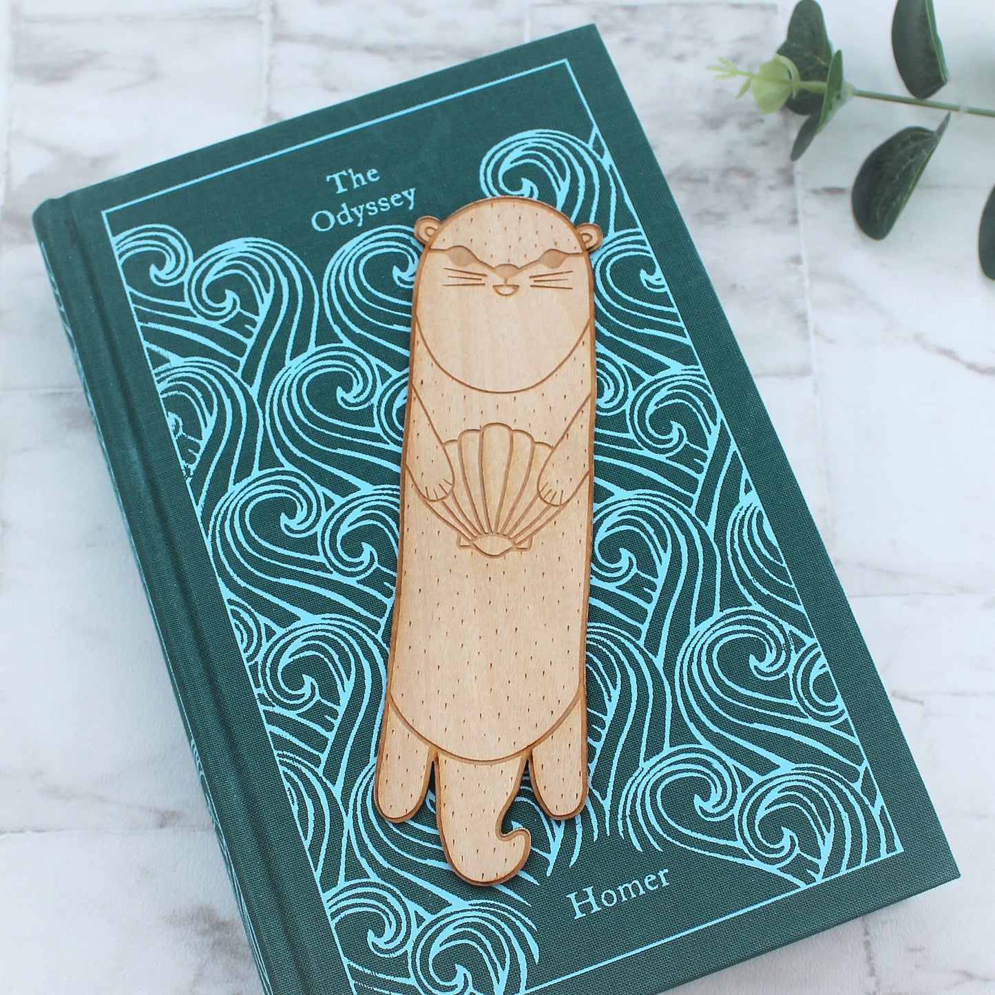 Wooden Otter Bookmark