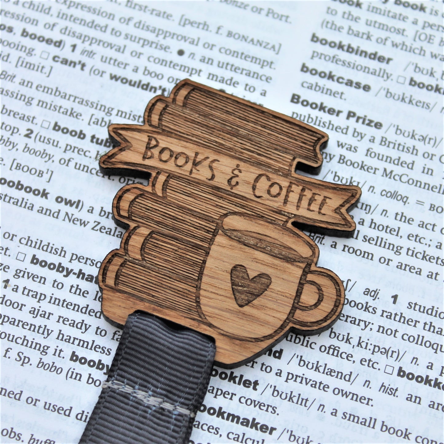 Books and Coffee Bookmark