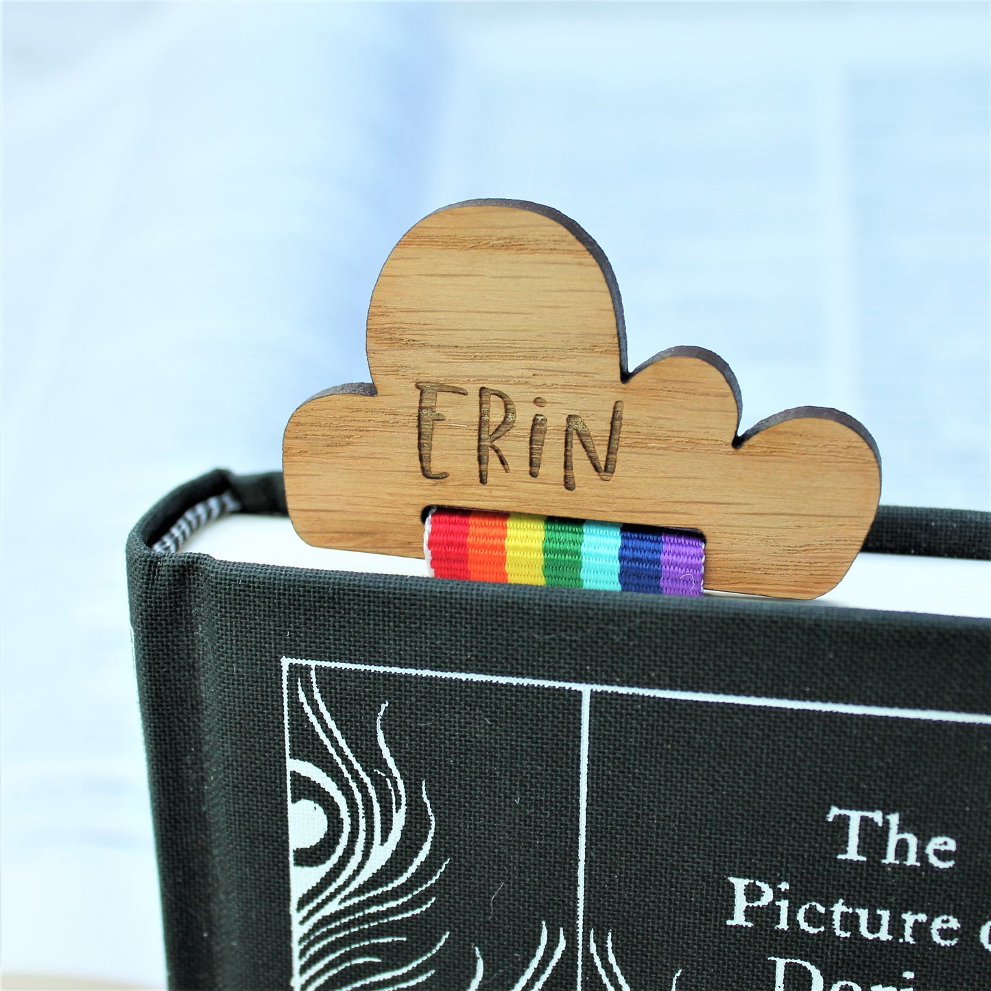 Custom Rainbow Cloud Bookmark