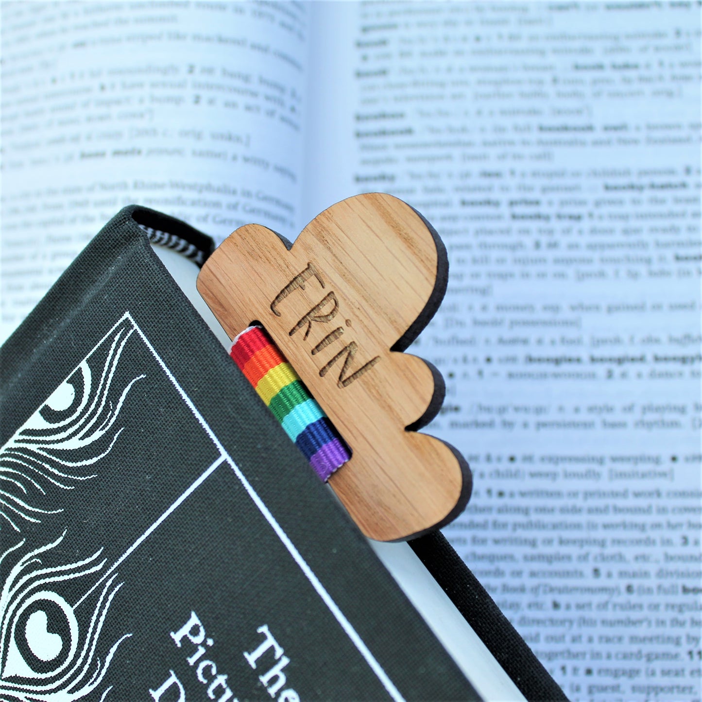 Custom Rainbow Cloud Bookmark
