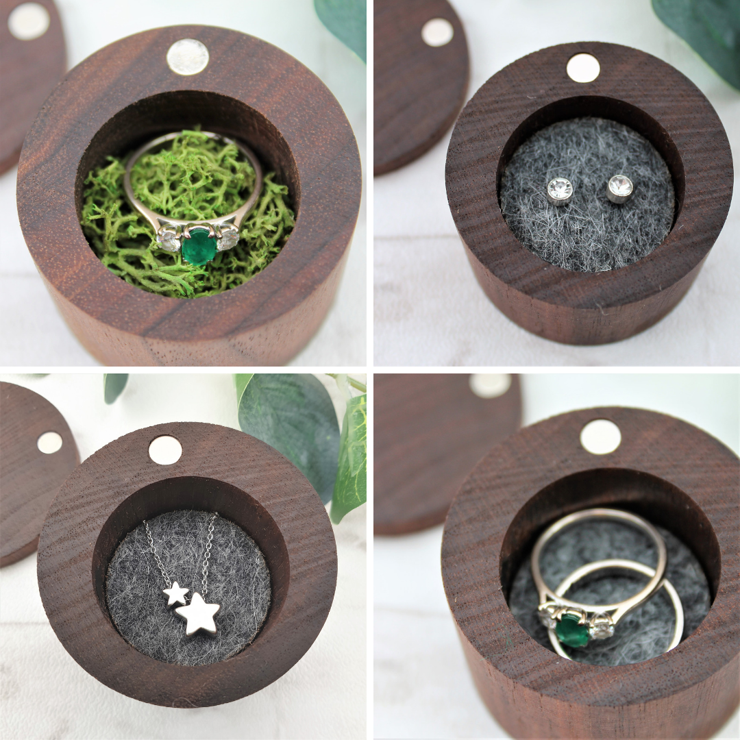 Custom Couple Surname Wooden Ring Box