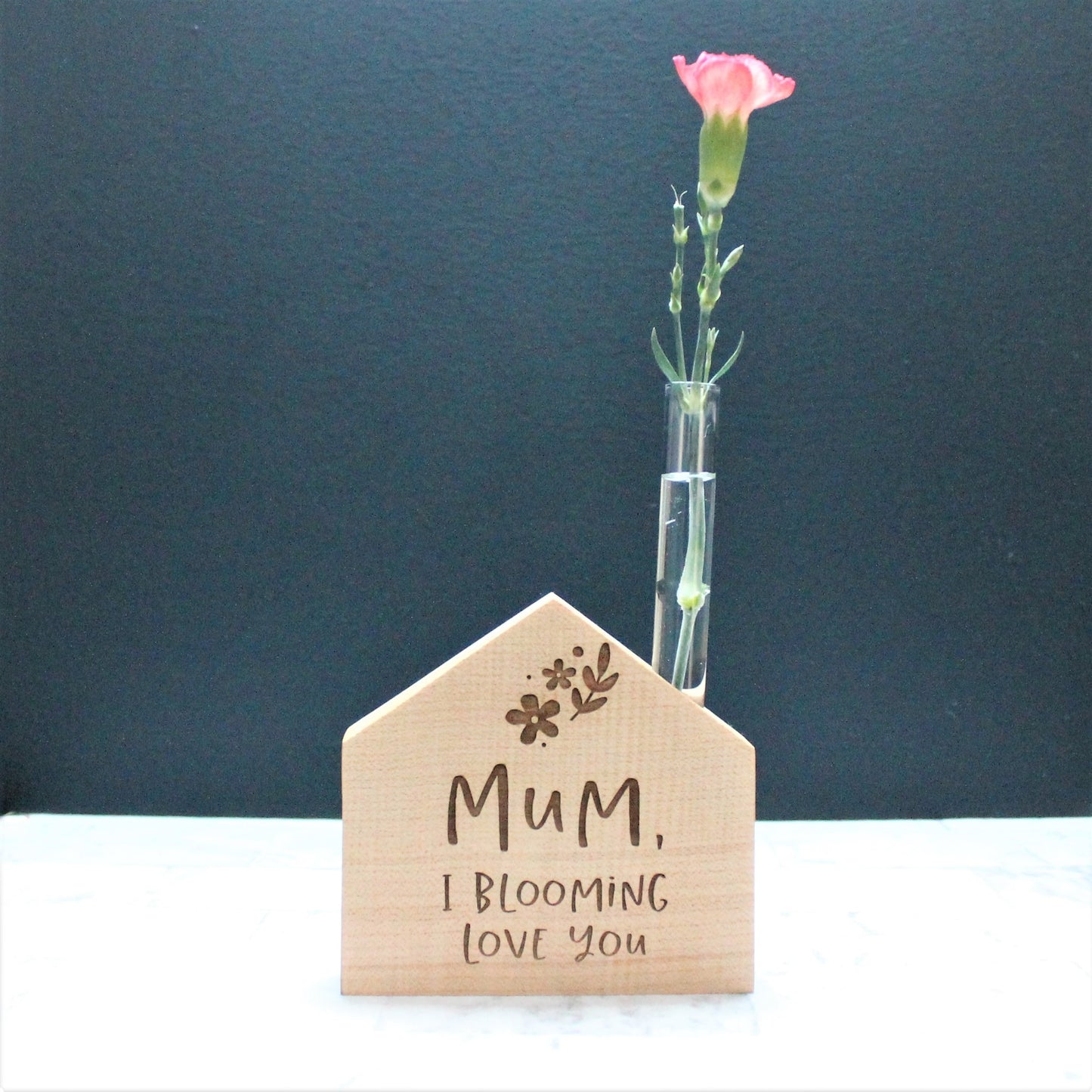 Personalised Test Tube Vase For Mum