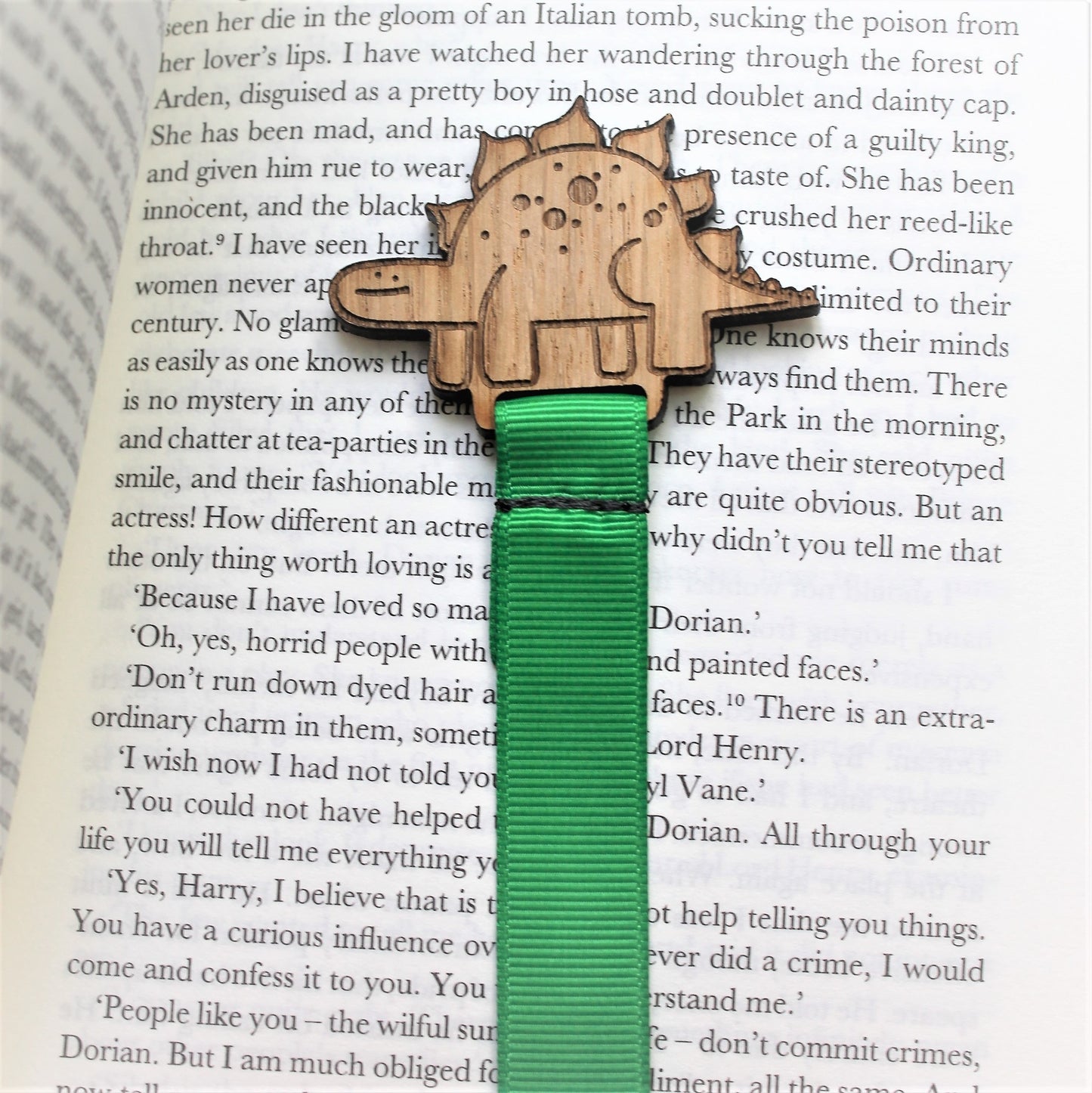 dinosaur bookmark - kids reading gift 