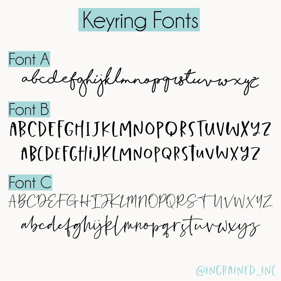 keyring fonts 