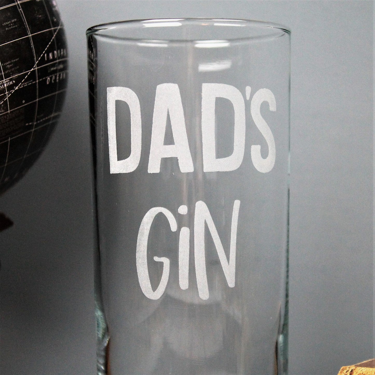 Dad's gin glass 40th birthday gift for gin lover 
