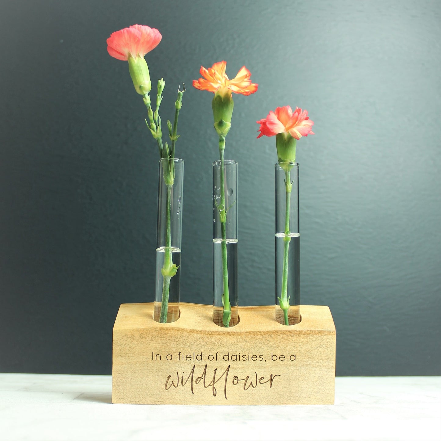 Wildflower Test Tube - Wooden Propagation stand